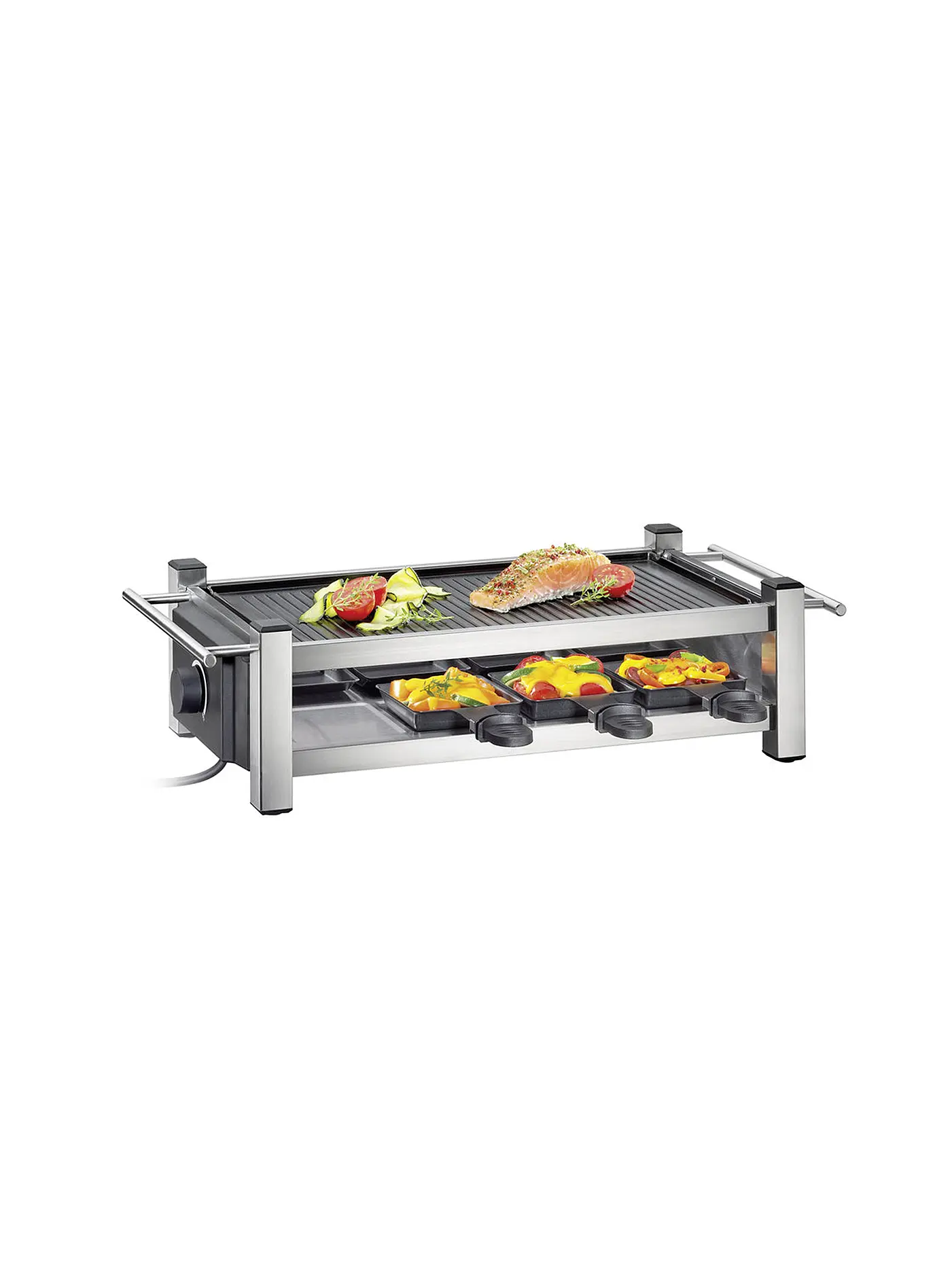 KÜCHENPROFI | Raclette Taste Edelstahl | silber