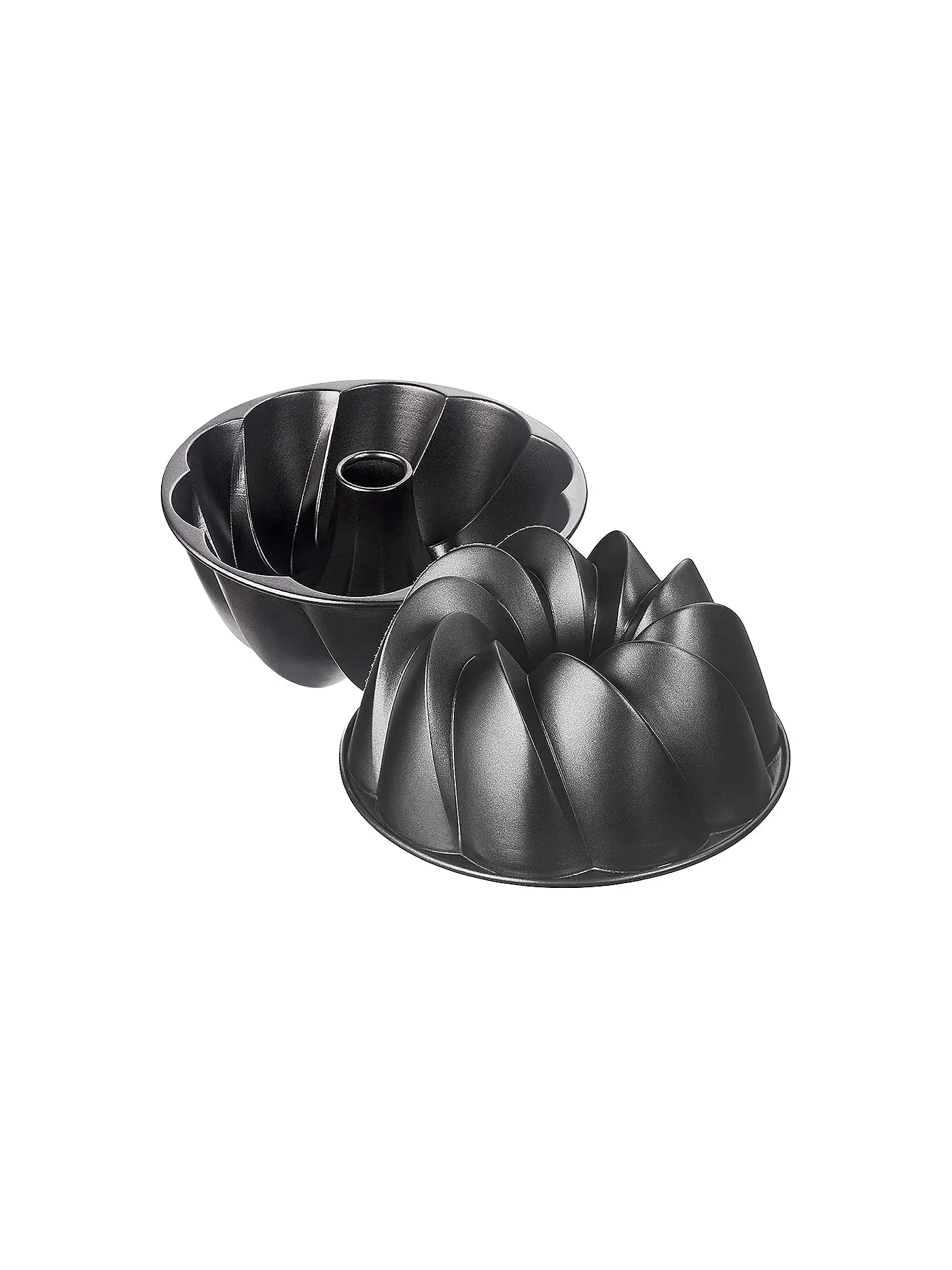 KAISER | Guglhupfform geschwungen 25cm  Antihaft | schwarz