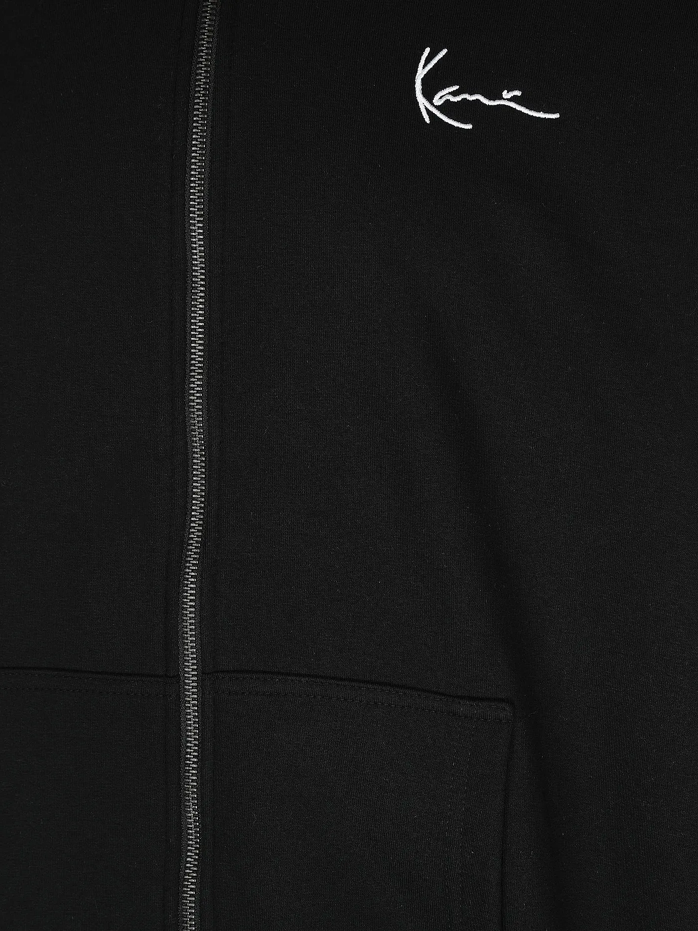 KARL KANI | Kapuzensweatjacke | schwarz