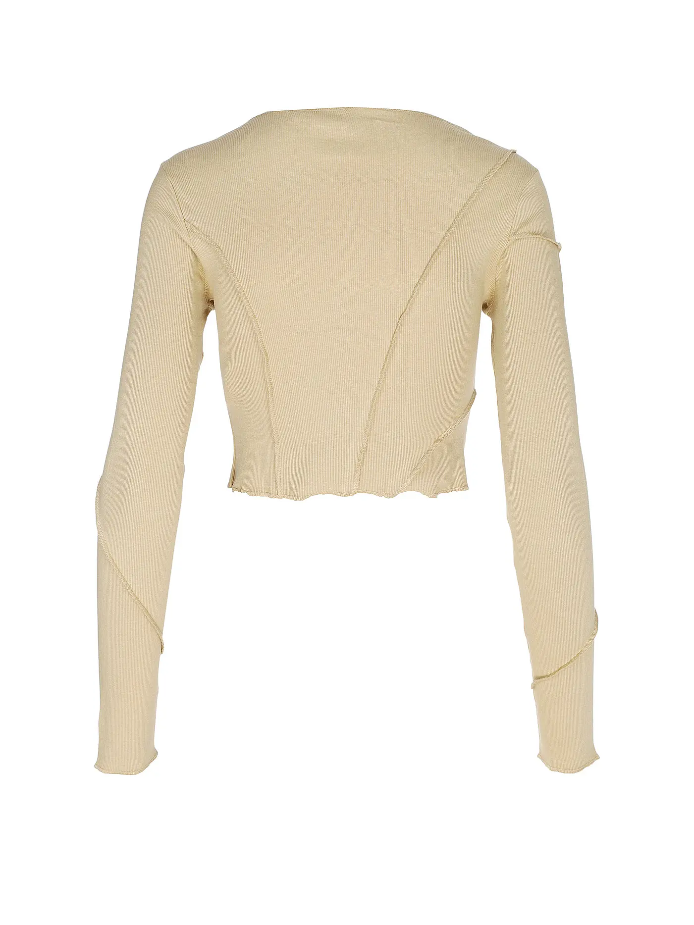 KARL KANI | Langarmshirt Cropped Fit | beige