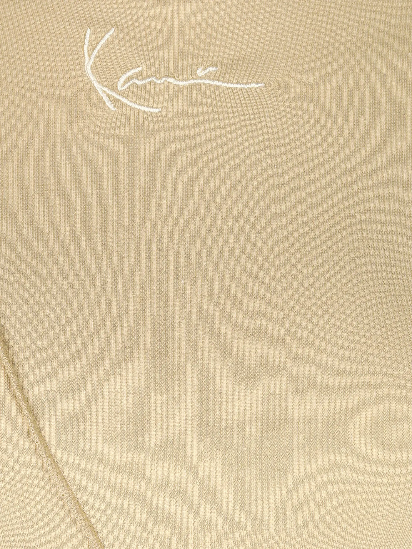 KARL KANI | Langarmshirt Cropped Fit | beige