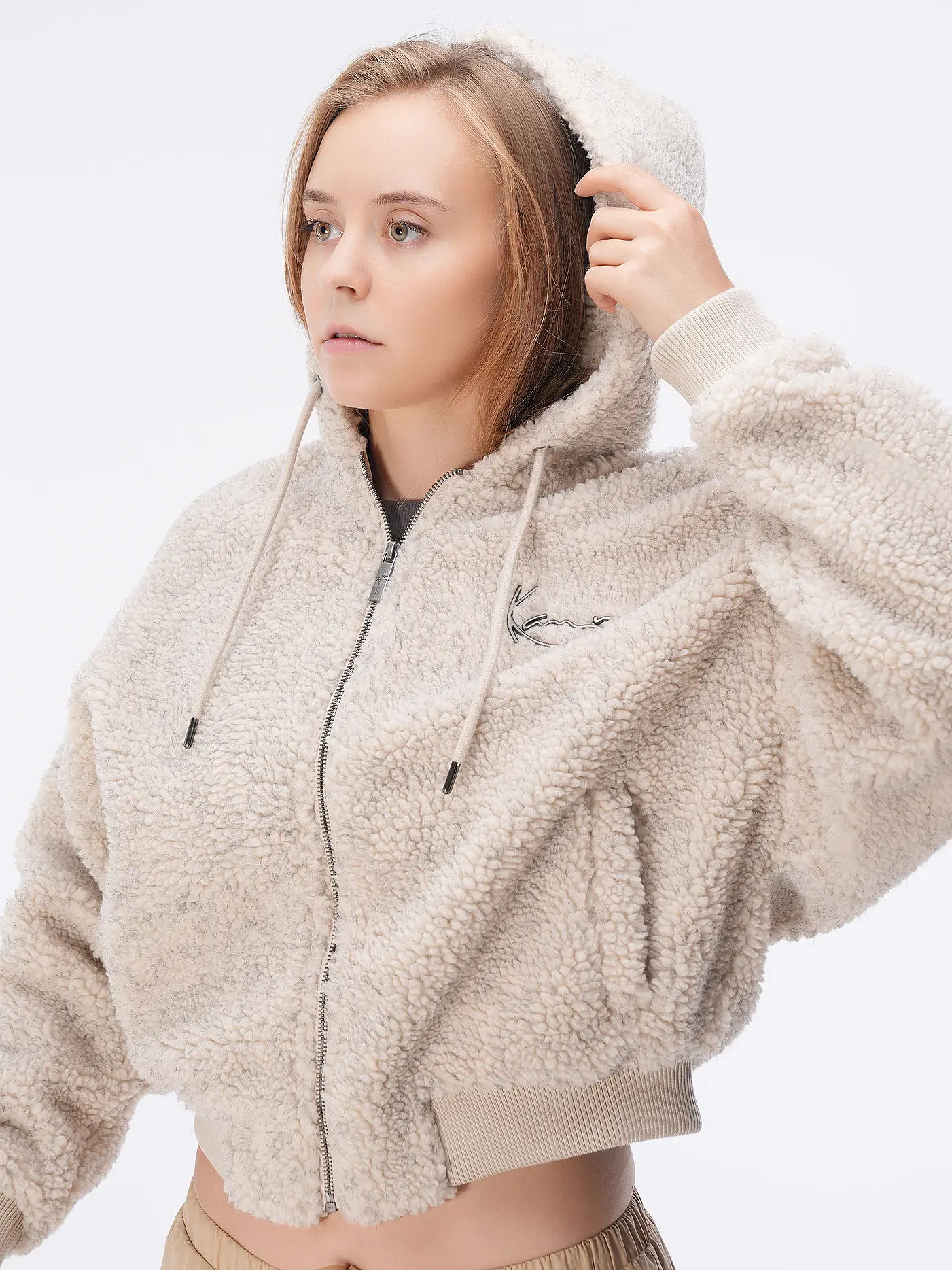 KARL KANI | Sweatjacke | creme