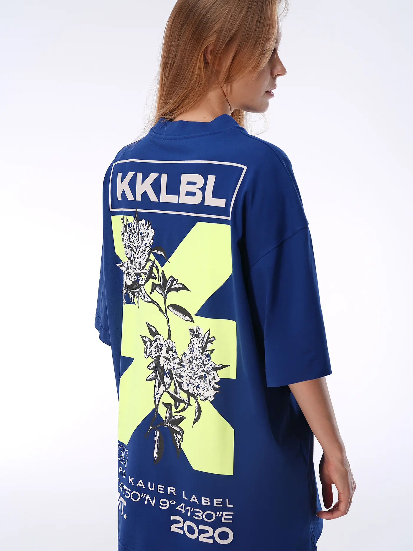 KARO KAUER | T-Shirt Oversized Fit | blau