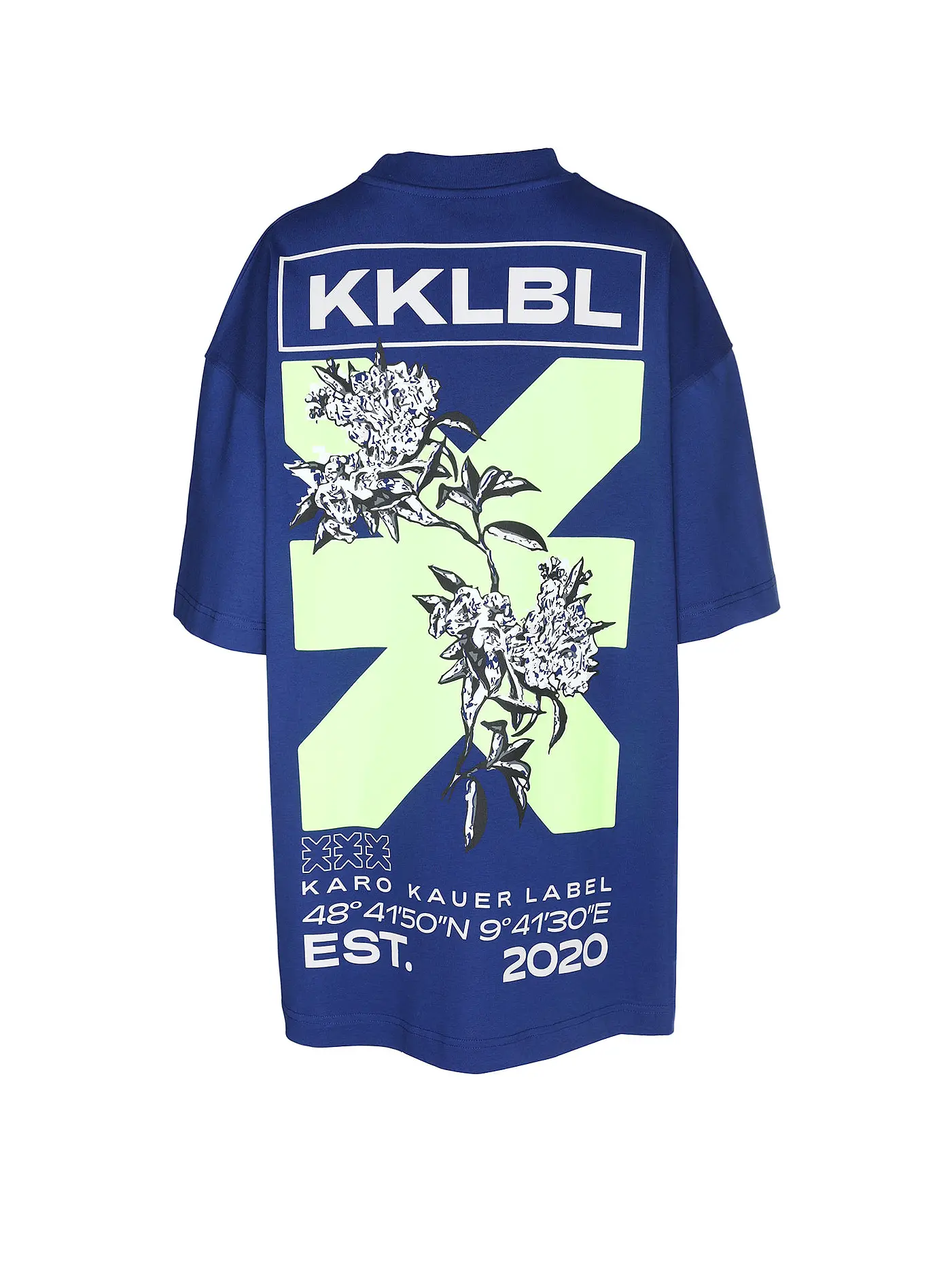 KARO KAUER | T-Shirt Oversized Fit | blau
