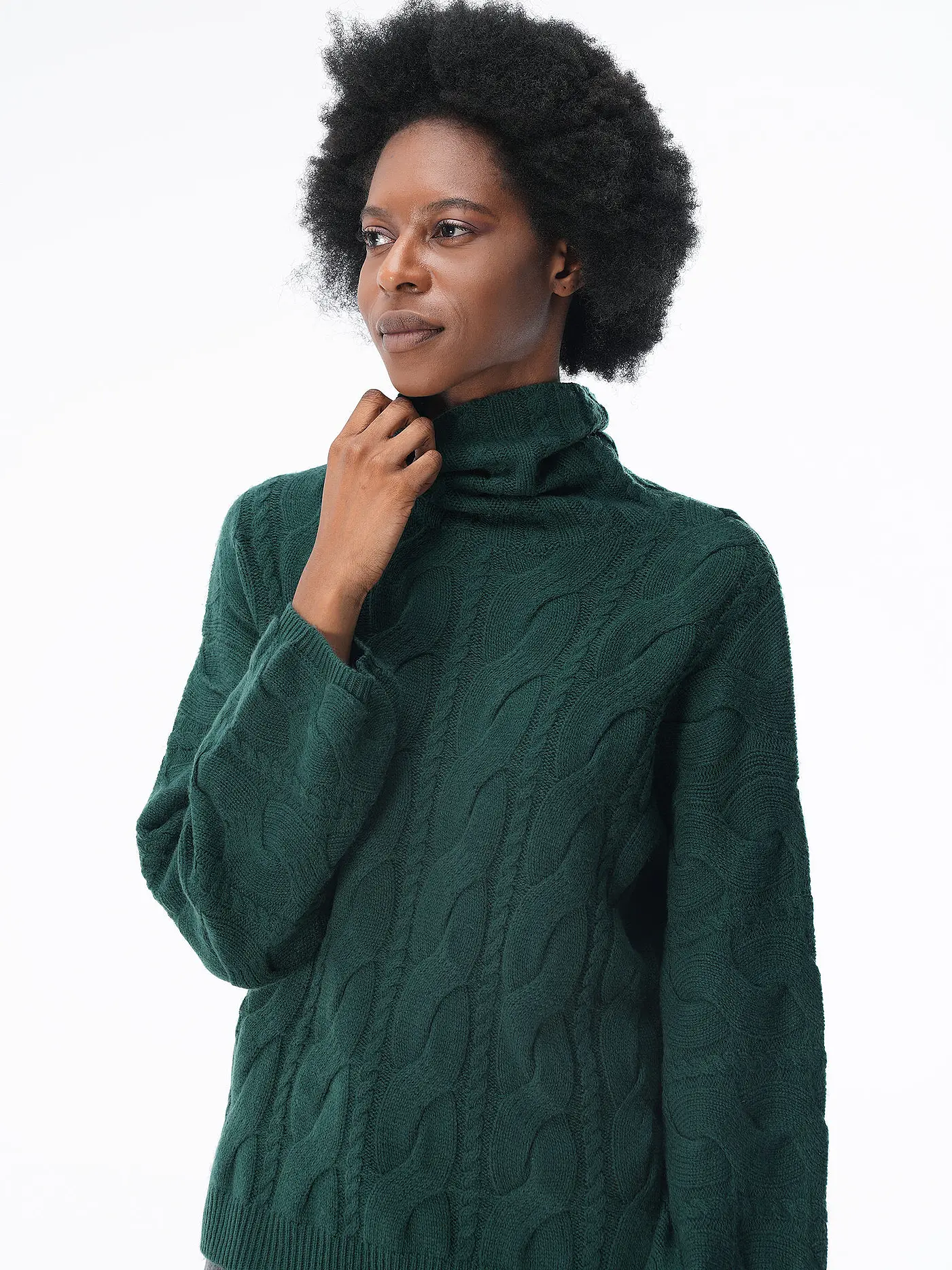 KATESTORM | Rollkragenpullover  | dunkelgrün