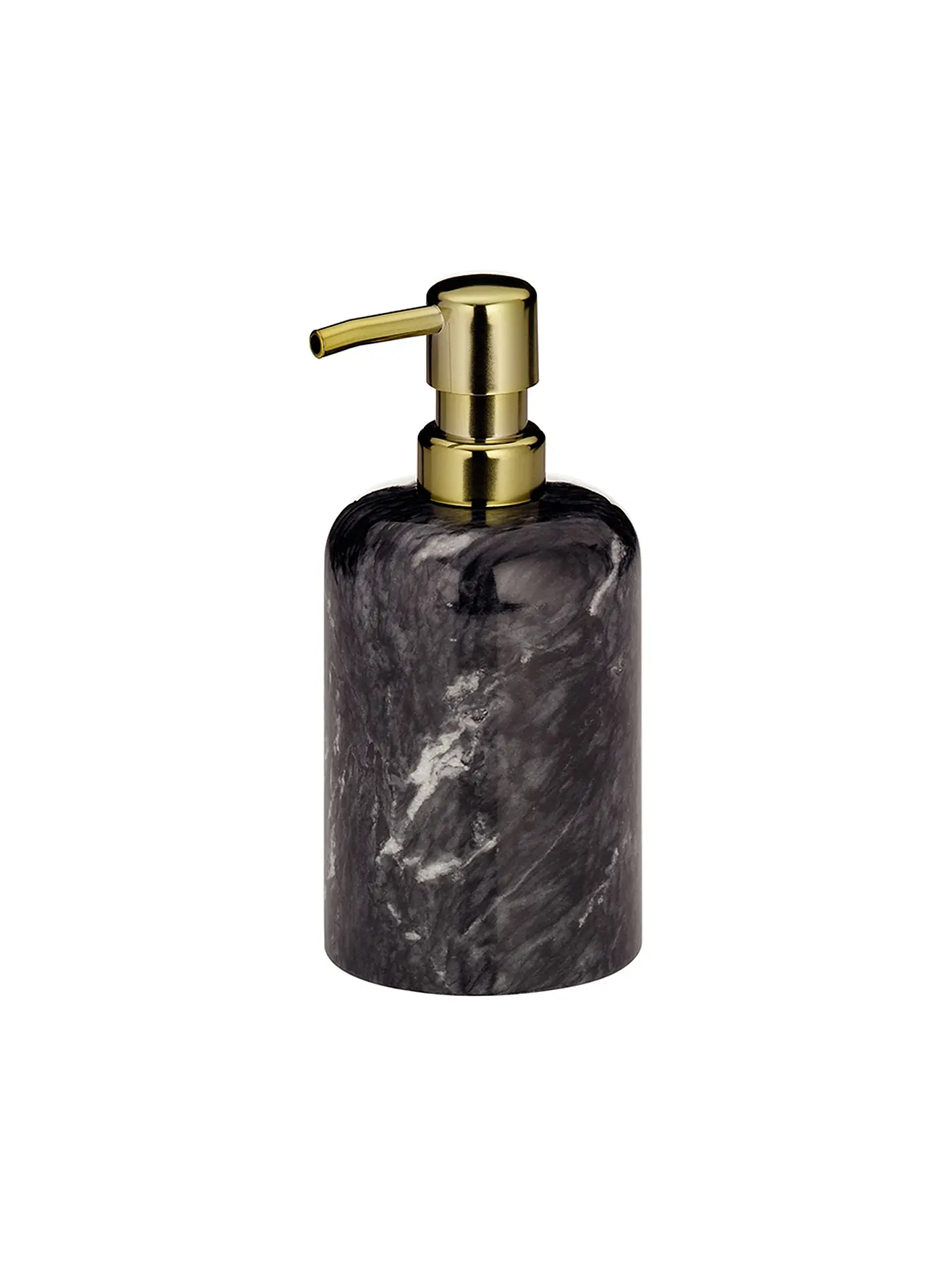 KELA | Marmor Seifenspender Liron Schwarz/Gold 20012 | gold