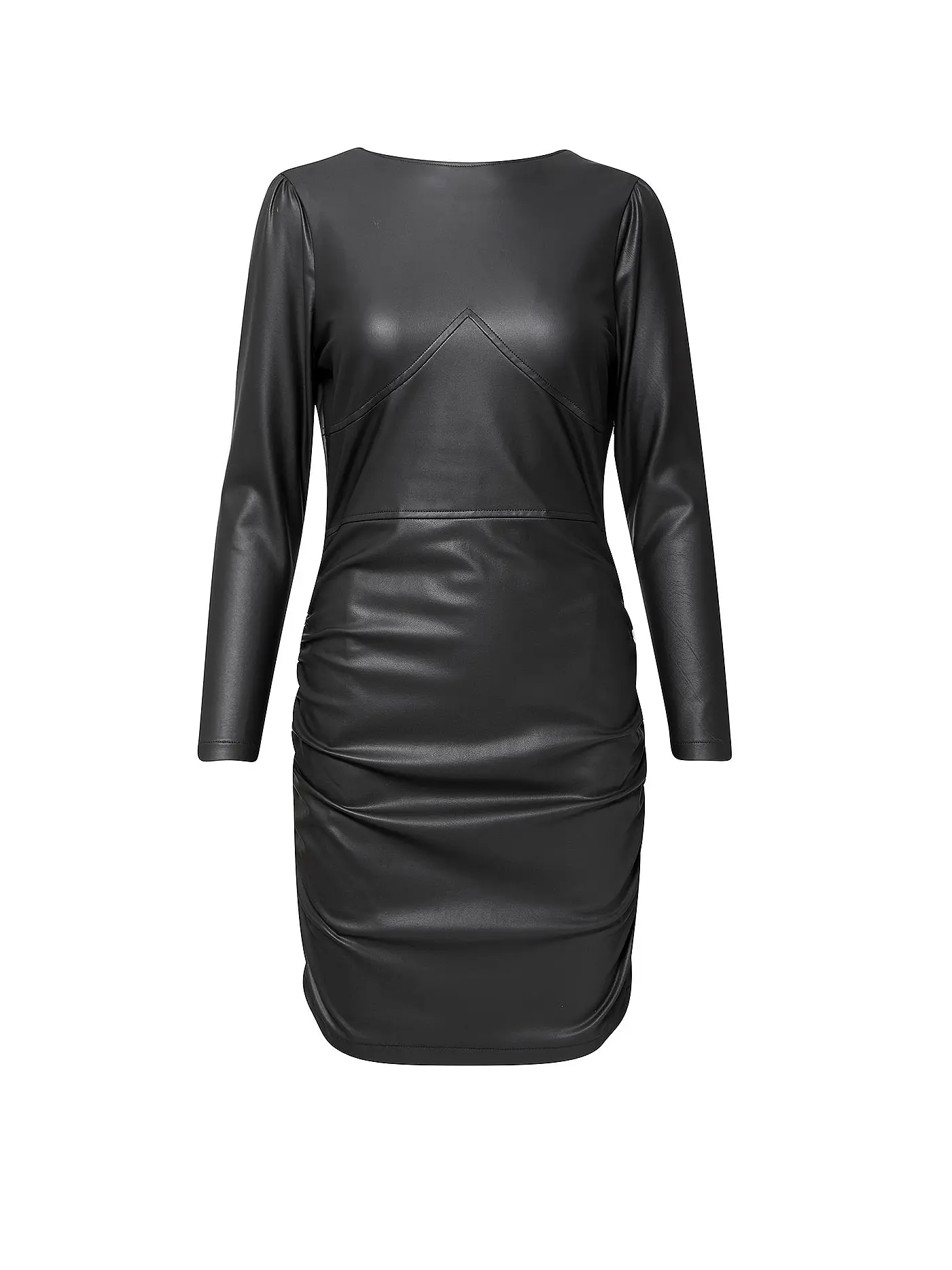 KENDALL & KYLIE | Kleid in Lederoptik  | schwarz