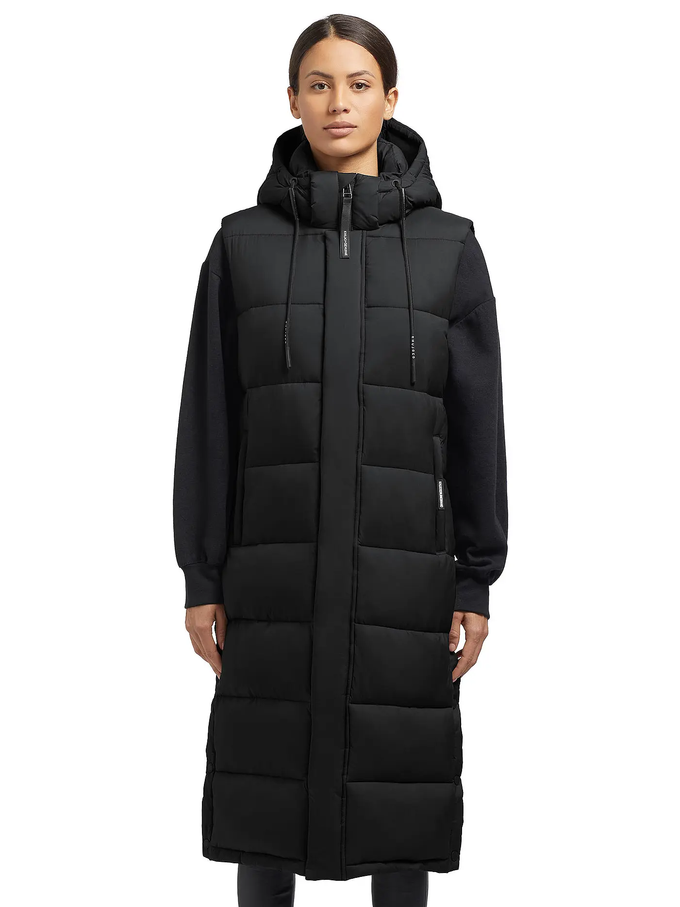 KHUJO | Steppgilet THE MAGNETA MATT | schwarz