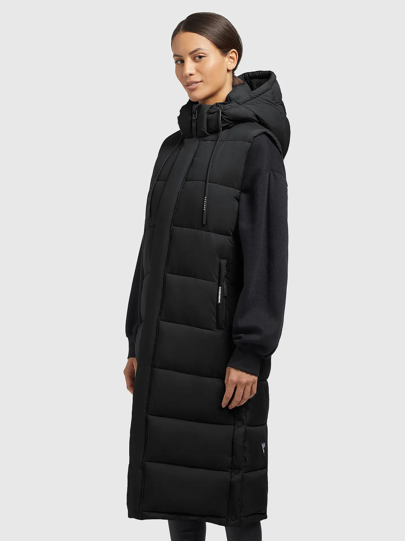 KHUJO | Steppgilet THE MAGNETA MATT | schwarz