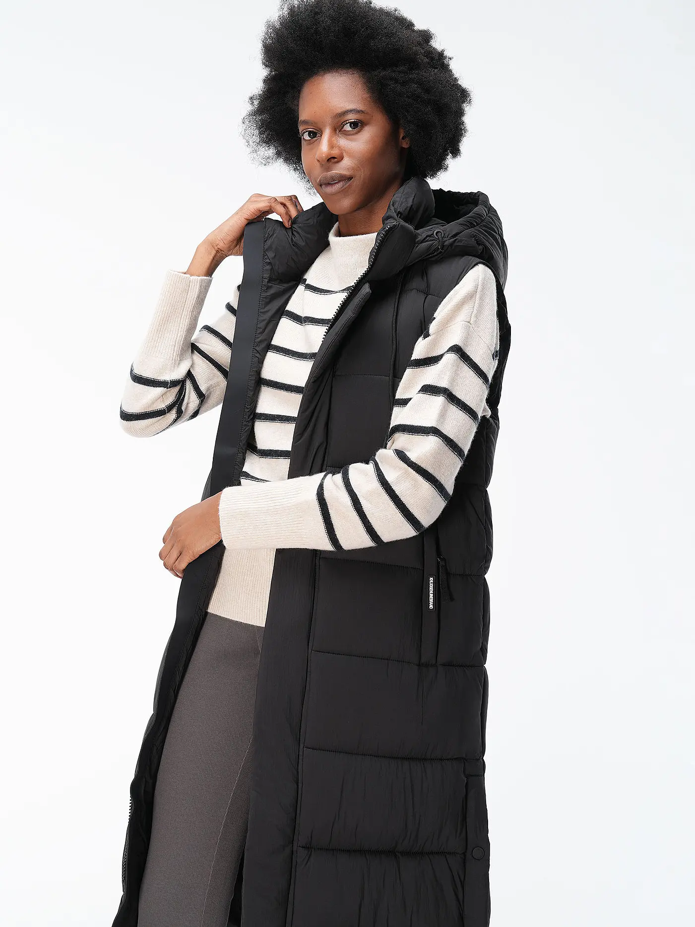 KHUJO | Steppgilet THE MAGNETA MATT | schwarz