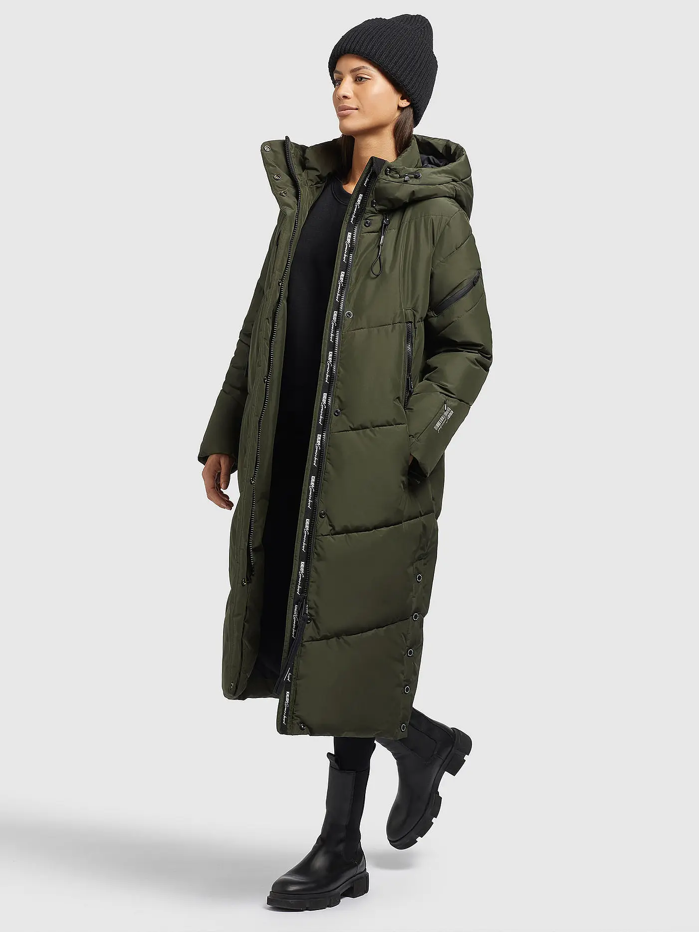 KHUJO | Steppmantel | olive