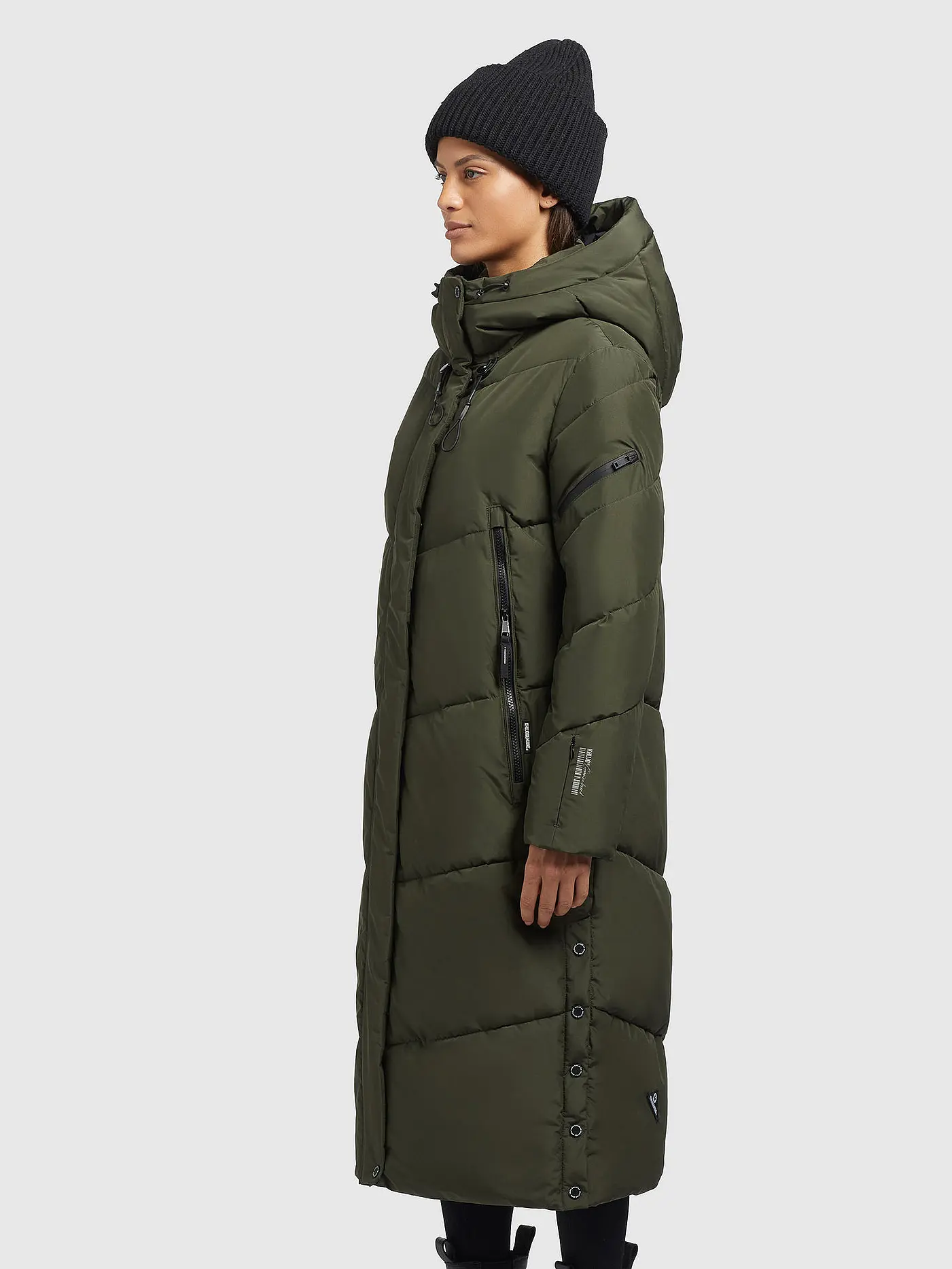 KHUJO | Steppmantel | olive