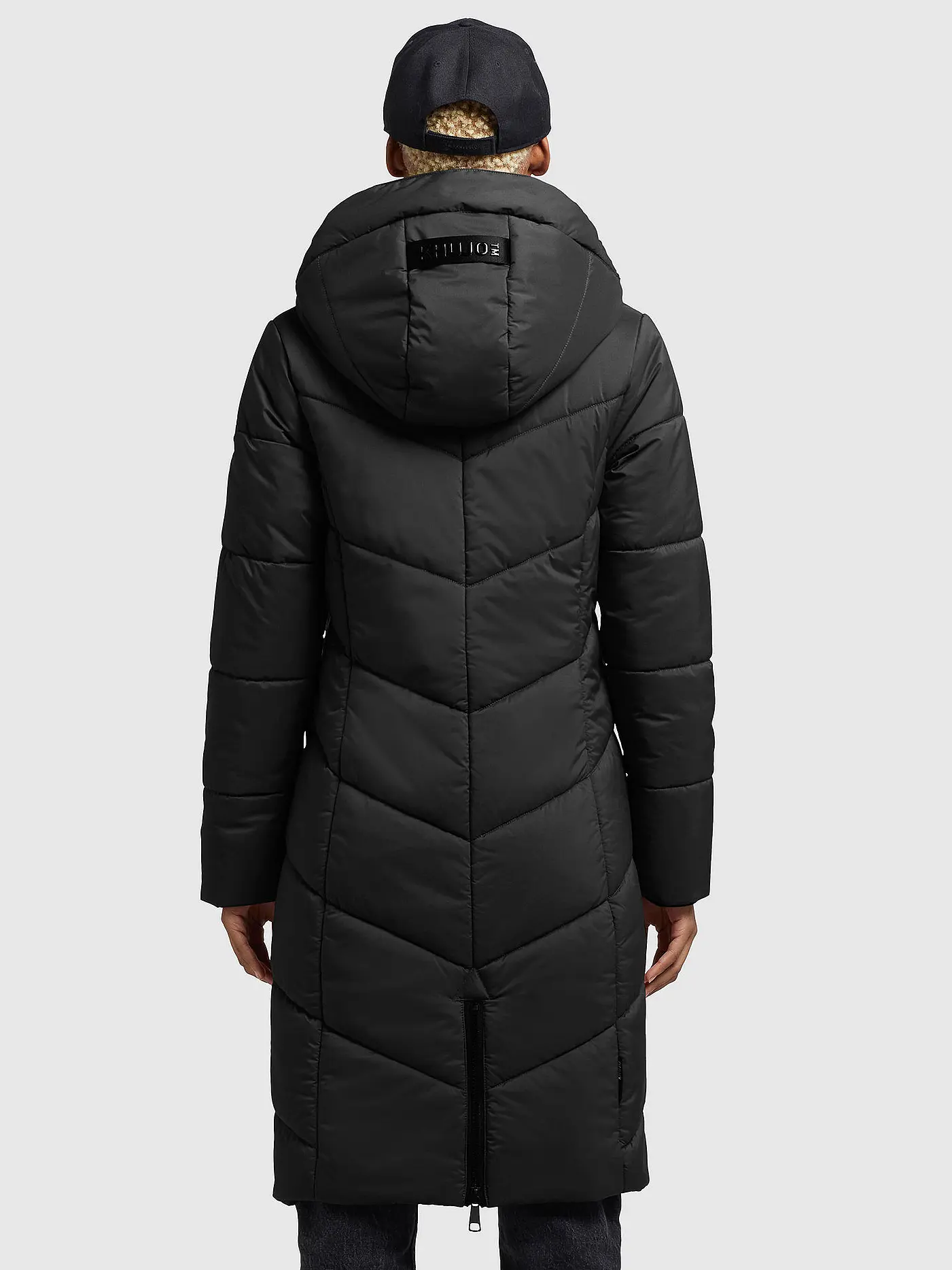 KHUJO | Steppmantel | schwarz