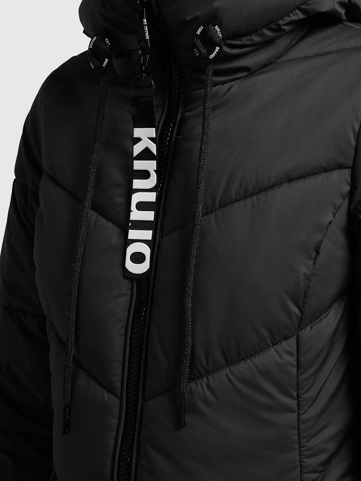 KHUJO | Steppmantel | schwarz