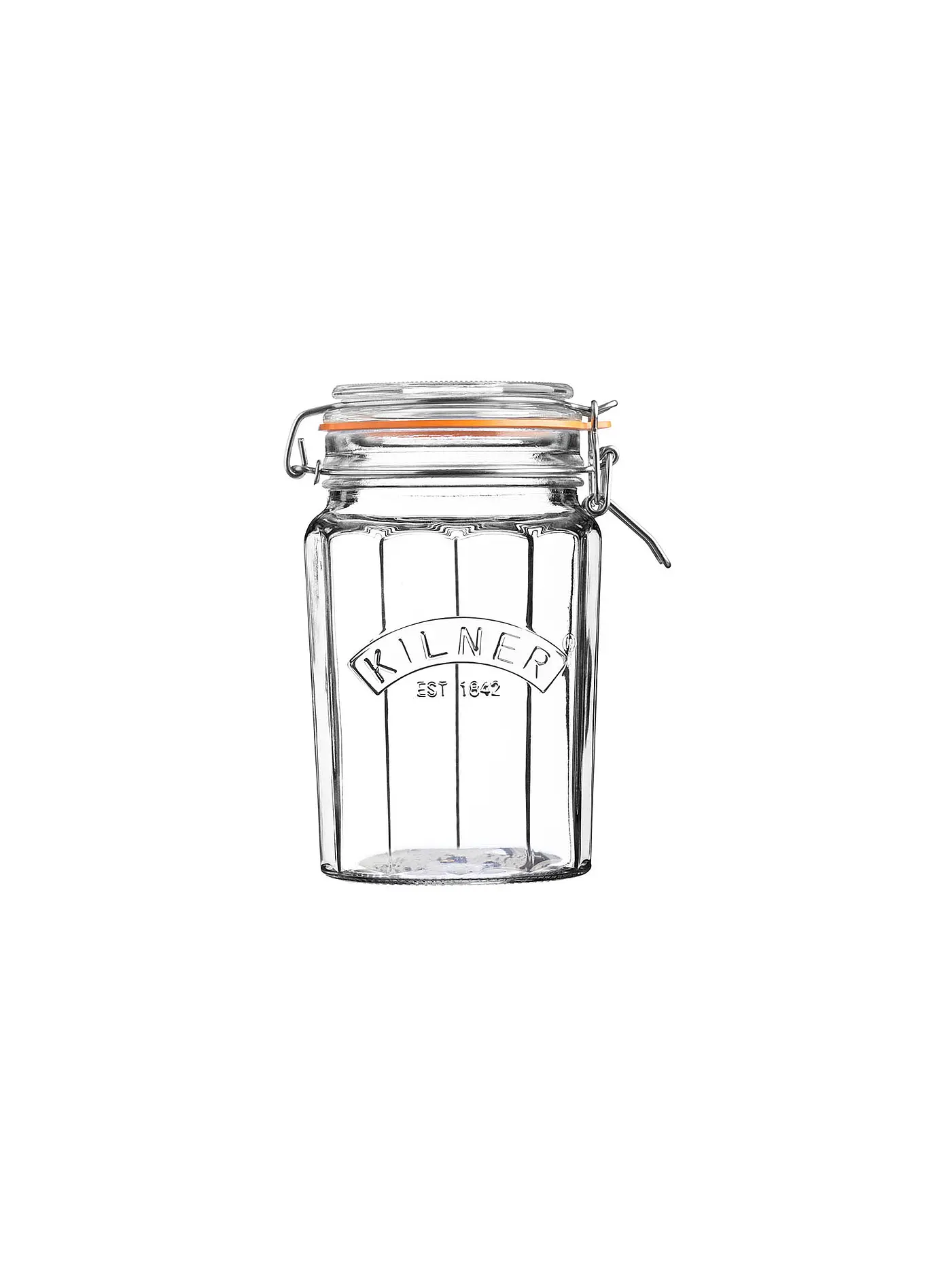 KILNER | Drahtbügelglas Kilner facettiert 950ml | transparent