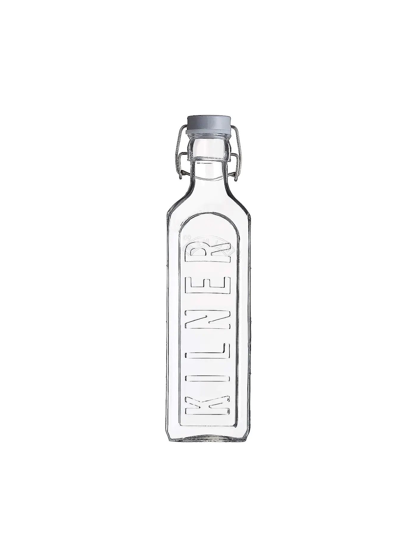 KILNER | Glasflasche mit Bügelverschluss 600ml eckig Glas | transparent