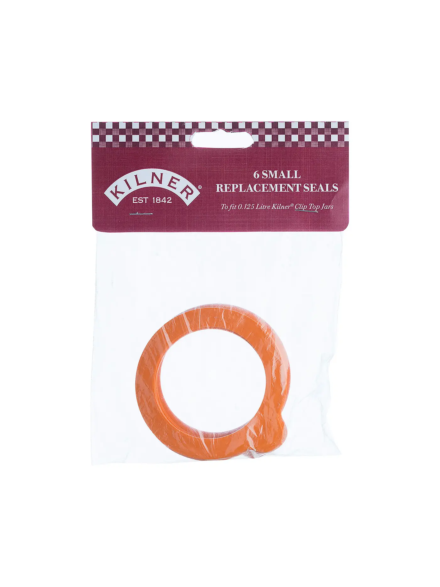 KILNER | Gummiringe für Kilner Drahtbügelgläser 6er 125ml | orange