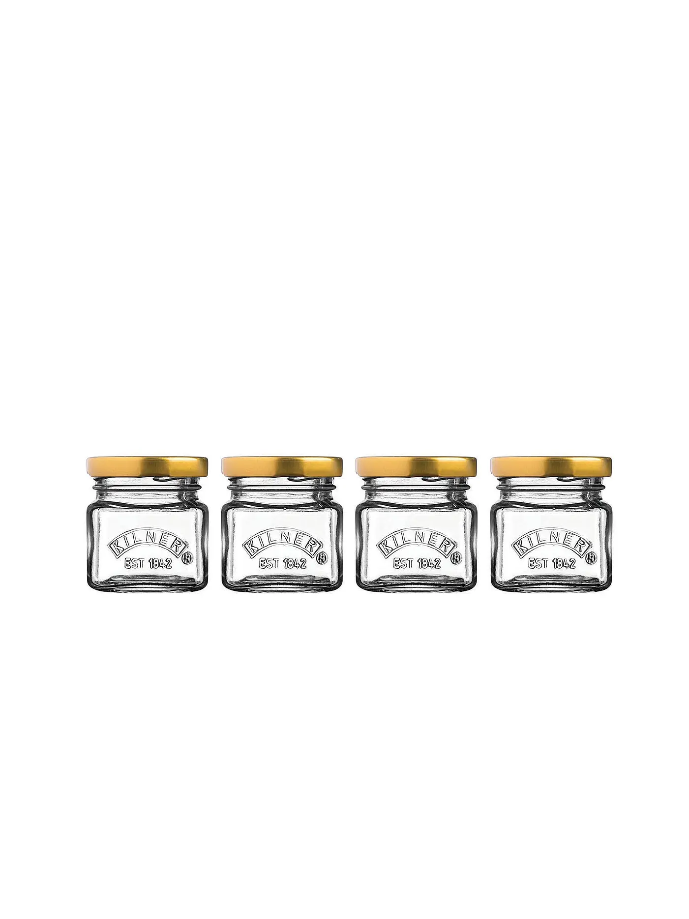 KILNER | Mini Einmachgläser 4er 55ml | transparent