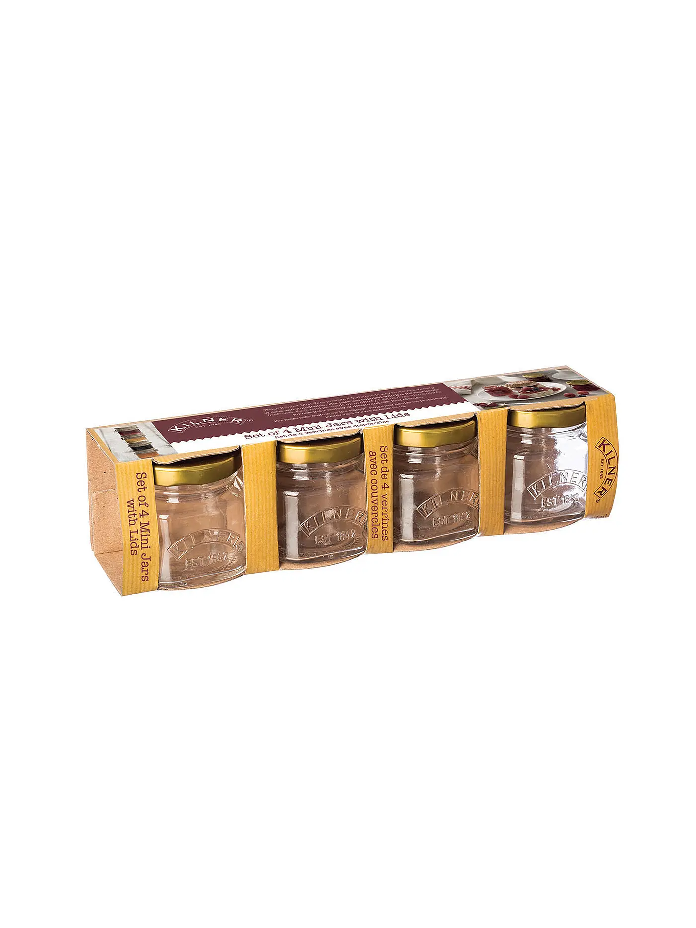 KILNER | Mini Einmachgläser 4er 55ml | transparent