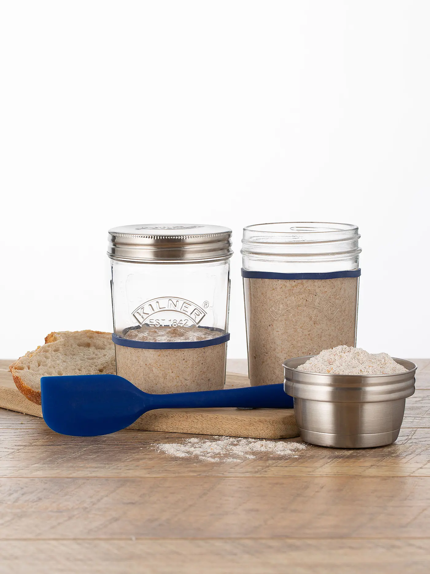 KILNER | Sauerteig-Starter-Set 2 x 0,35l | transparent