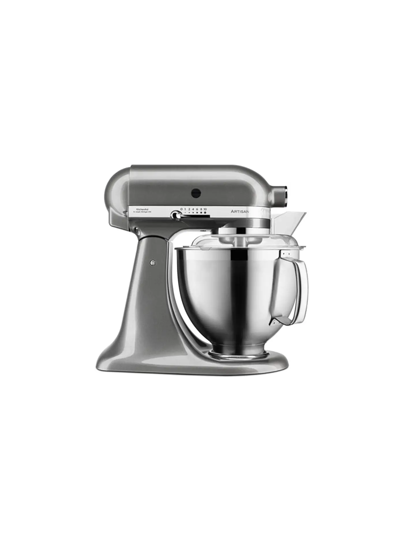 KITCHENAID | Küchenmaschine Artisan 185 4,8l 300 Watt 5KSM185PSEMS (Medaillonsilber) | silber