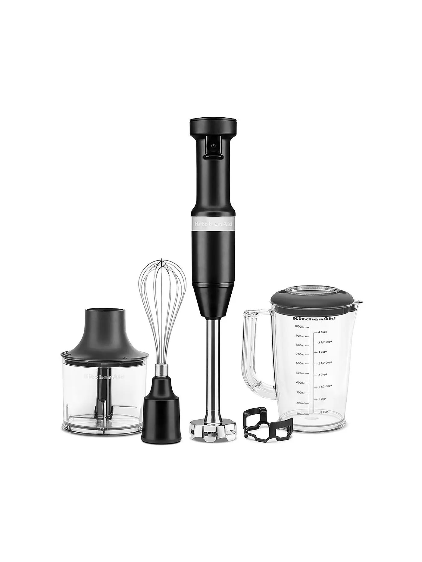 KITCHENAID | Stabmixer mit Zubehör 5KHBV83EBM Matt Schwarz | schwarz