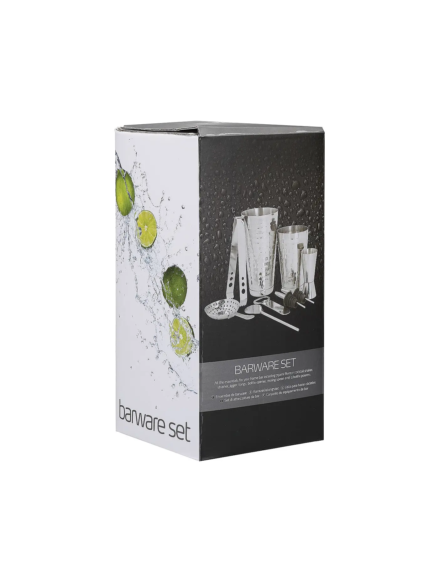 KITCHENCRAFT | Cocktail Set 7-teilig Edelstahl | silber