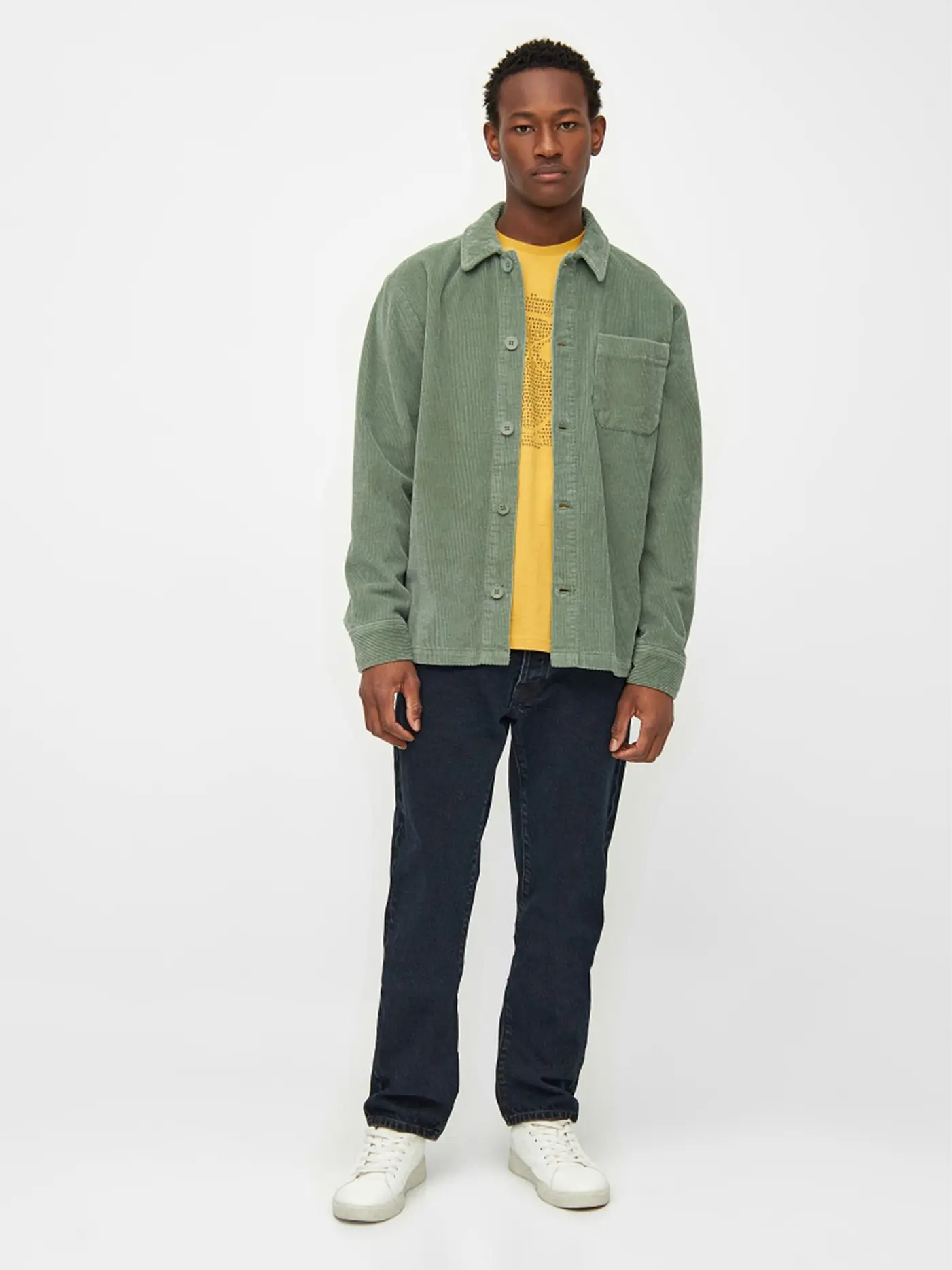 KNOWLEDGE COTTON APPAREL | Cord Overshirt | grün