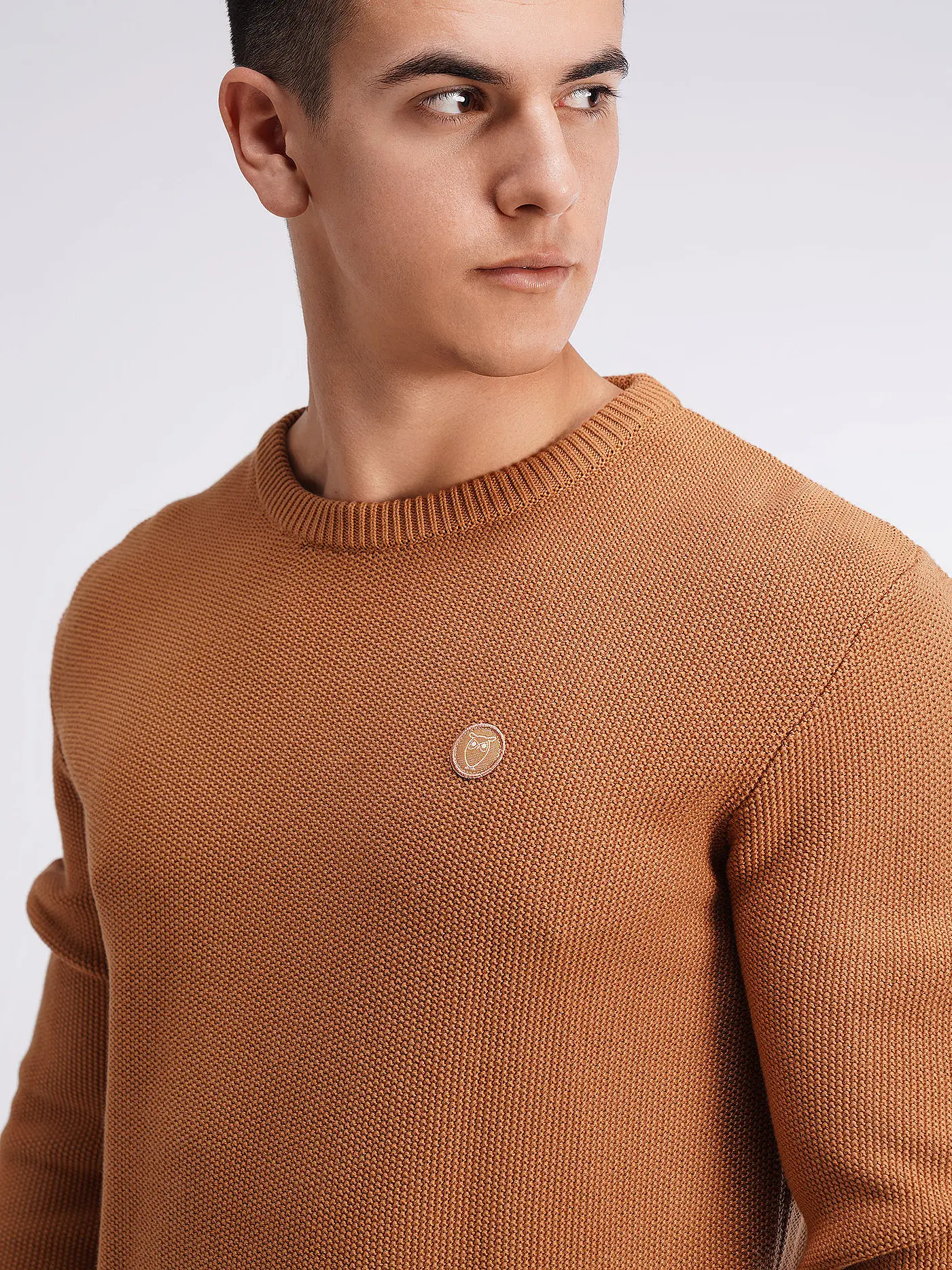 KNOWLEDGE COTTON APPAREL | Pullover Regular Fit | Camel