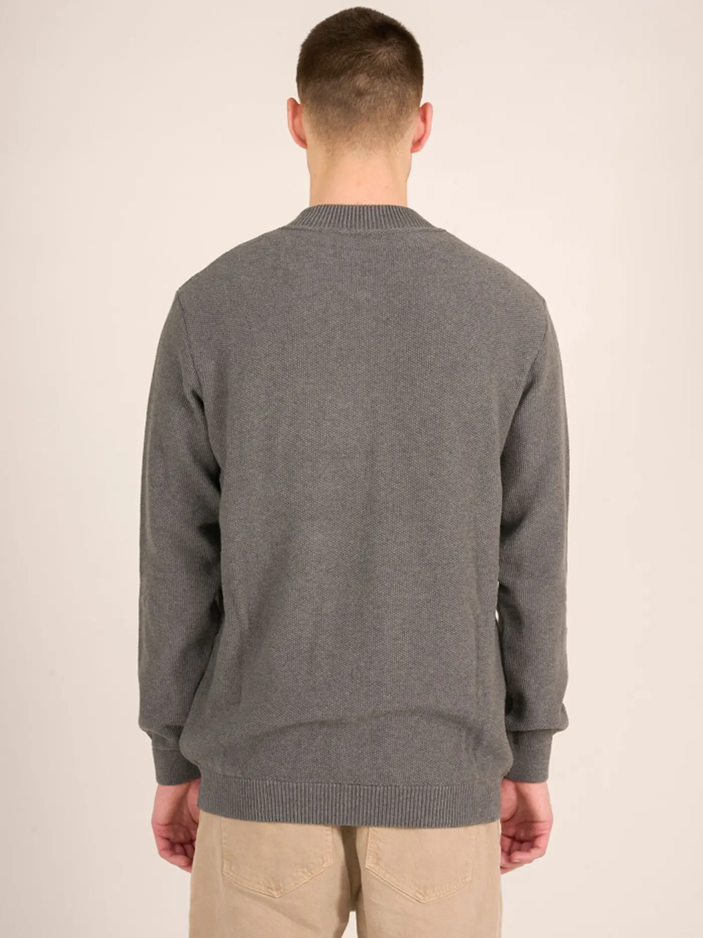 KNOWLEDGE COTTON APPAREL | Strickjacke | hellgrau