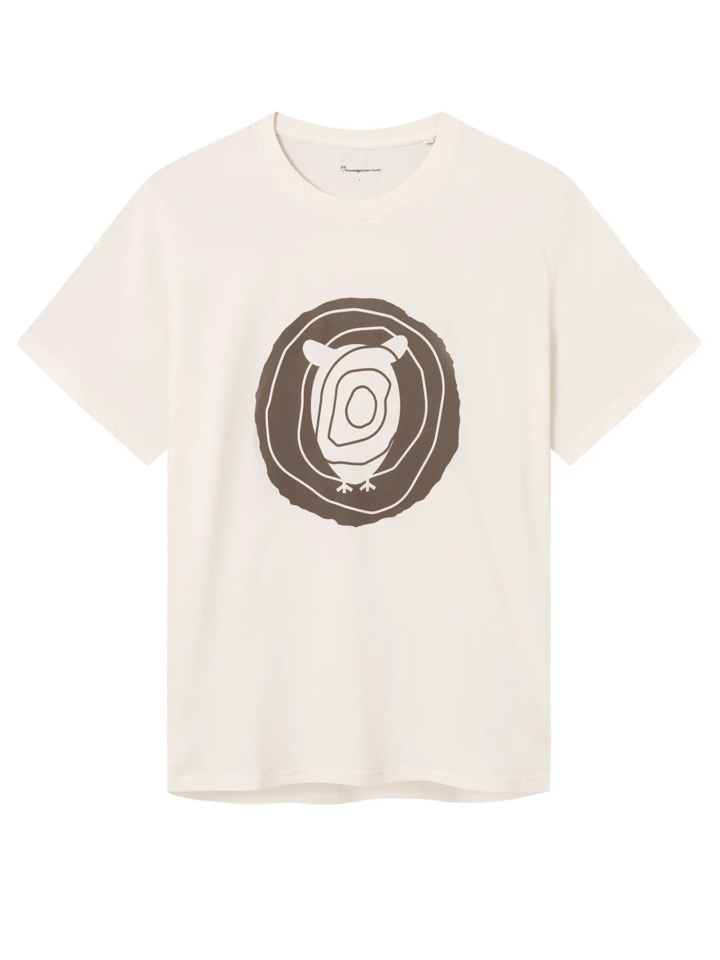 KNOWLEDGE COTTON APPAREL | T-Shirt  | creme