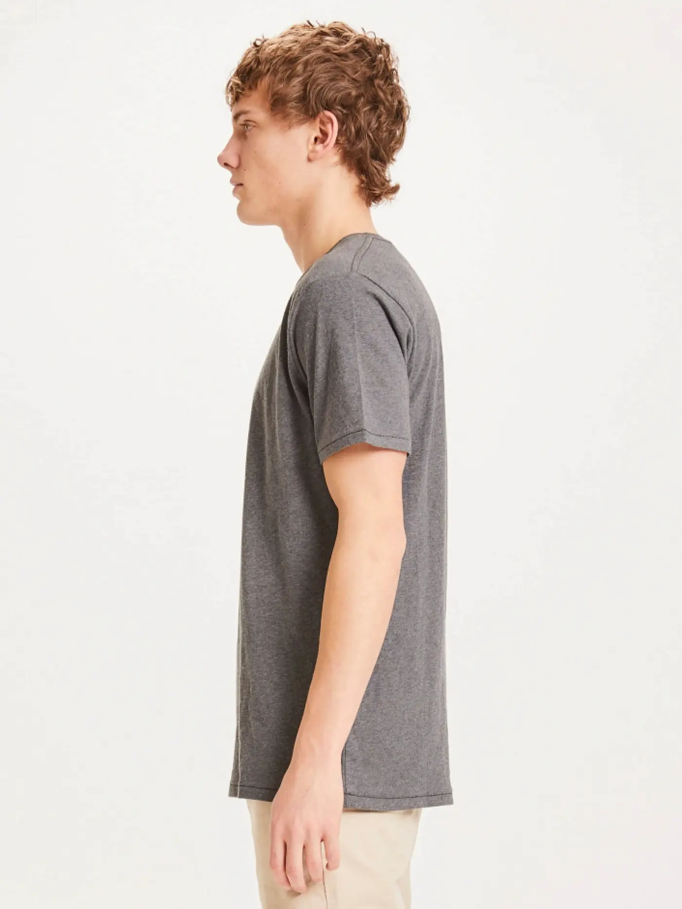 KNOWLEDGE COTTON APPAREL | T-Shirt ALDER | grau