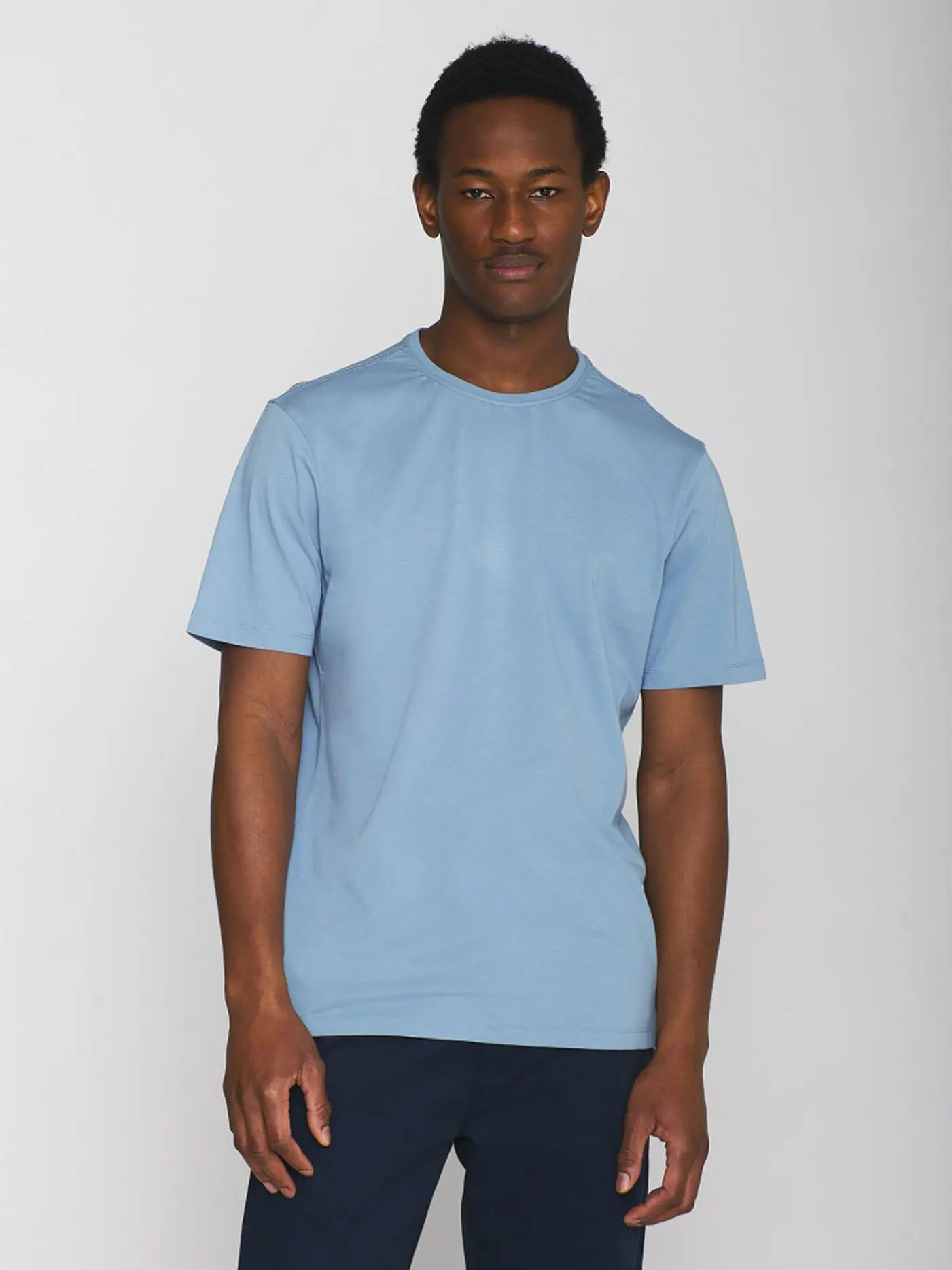 KNOWLEDGE COTTON APPAREL | T-Shirt ALDER | hellblau