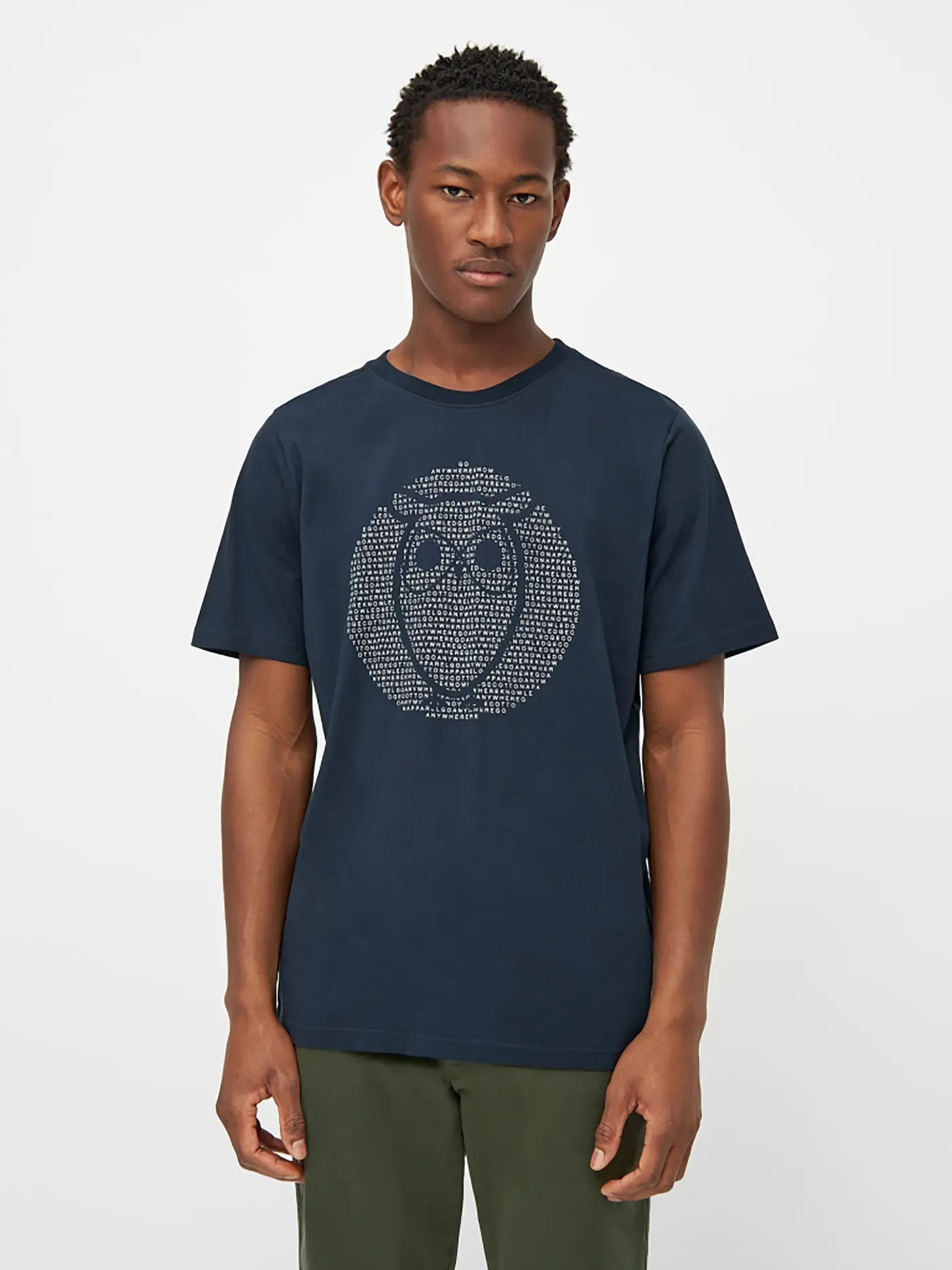 KNOWLEDGE COTTON APPAREL | T-Shirt OWL | blau