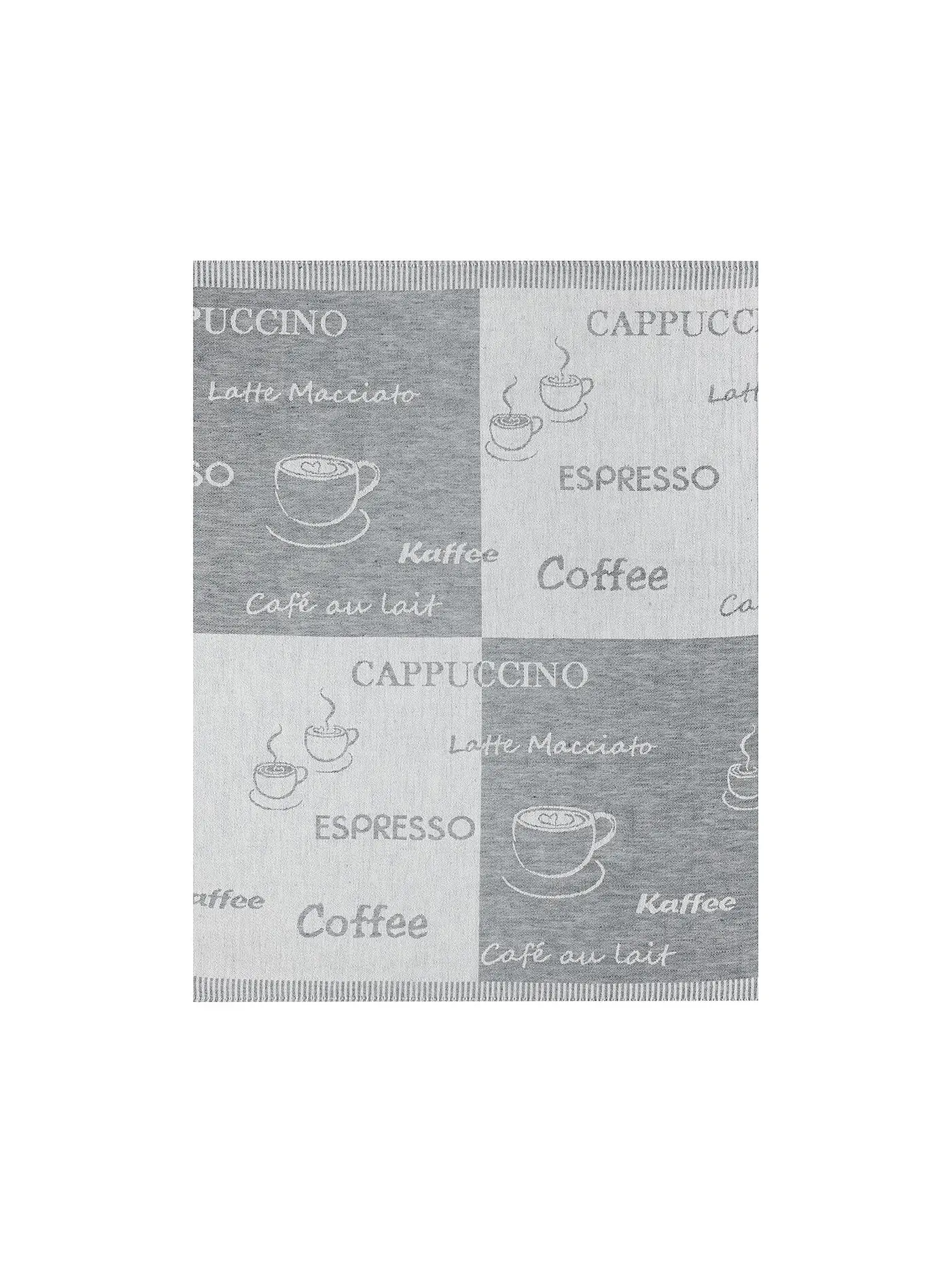 KRACHT | Halbleinen Jacquardtuch 3er Pkg Coffee | bunt