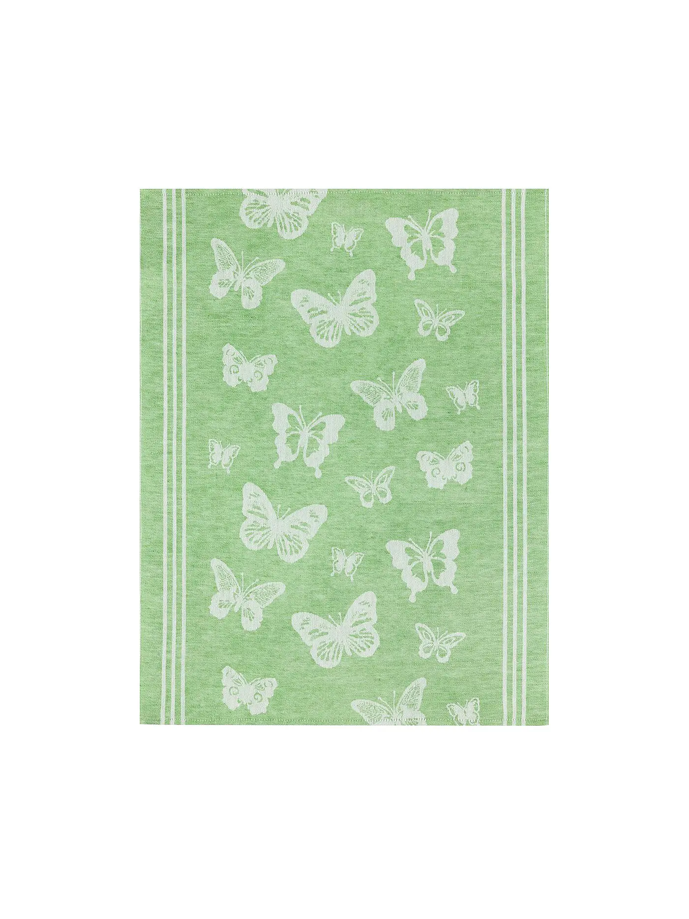 KRACHT | Halbleinen Jacquardtuch 3er Pkg Schmetterling | bunt