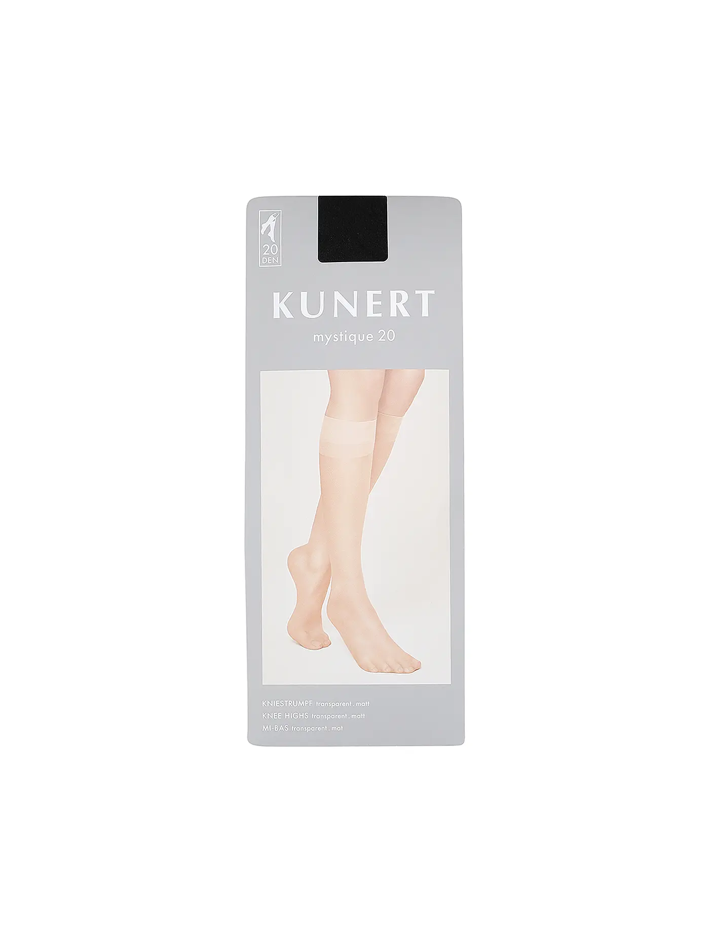 KUNERT | Kniestrümpfe "Mystique 20" (Black) | schwarz