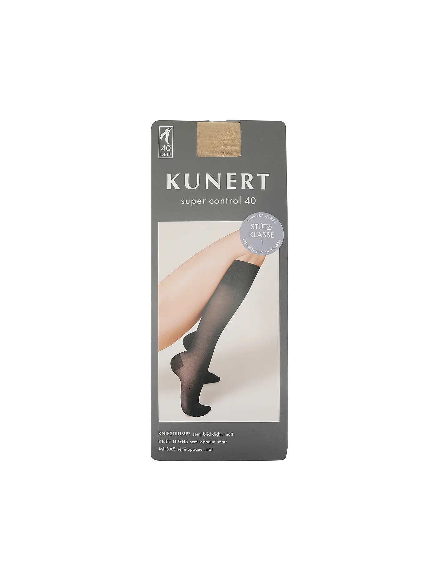 KUNERT | Kniestrümpfe  SUPER CONTROL 40 teint  | beige