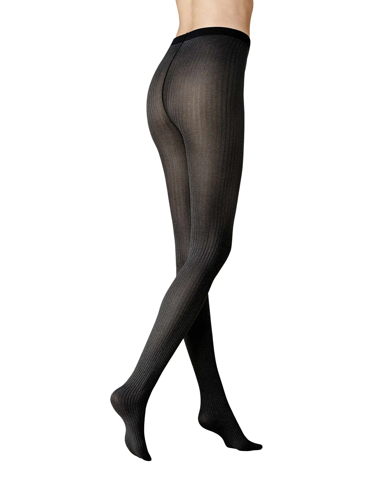 KUNERT | Modestrumpfhose RIB black | schwarz