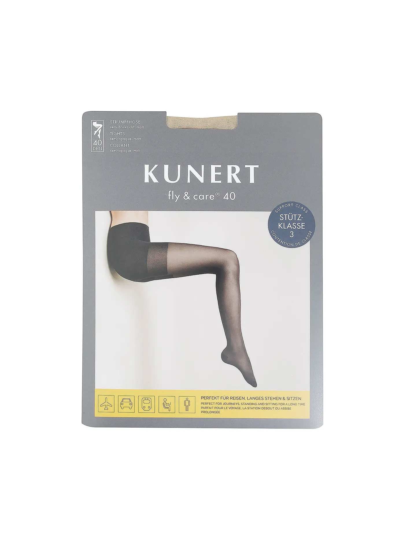 KUNERT | Stützstrumpfhose Fly & Care 40 Teint | beige