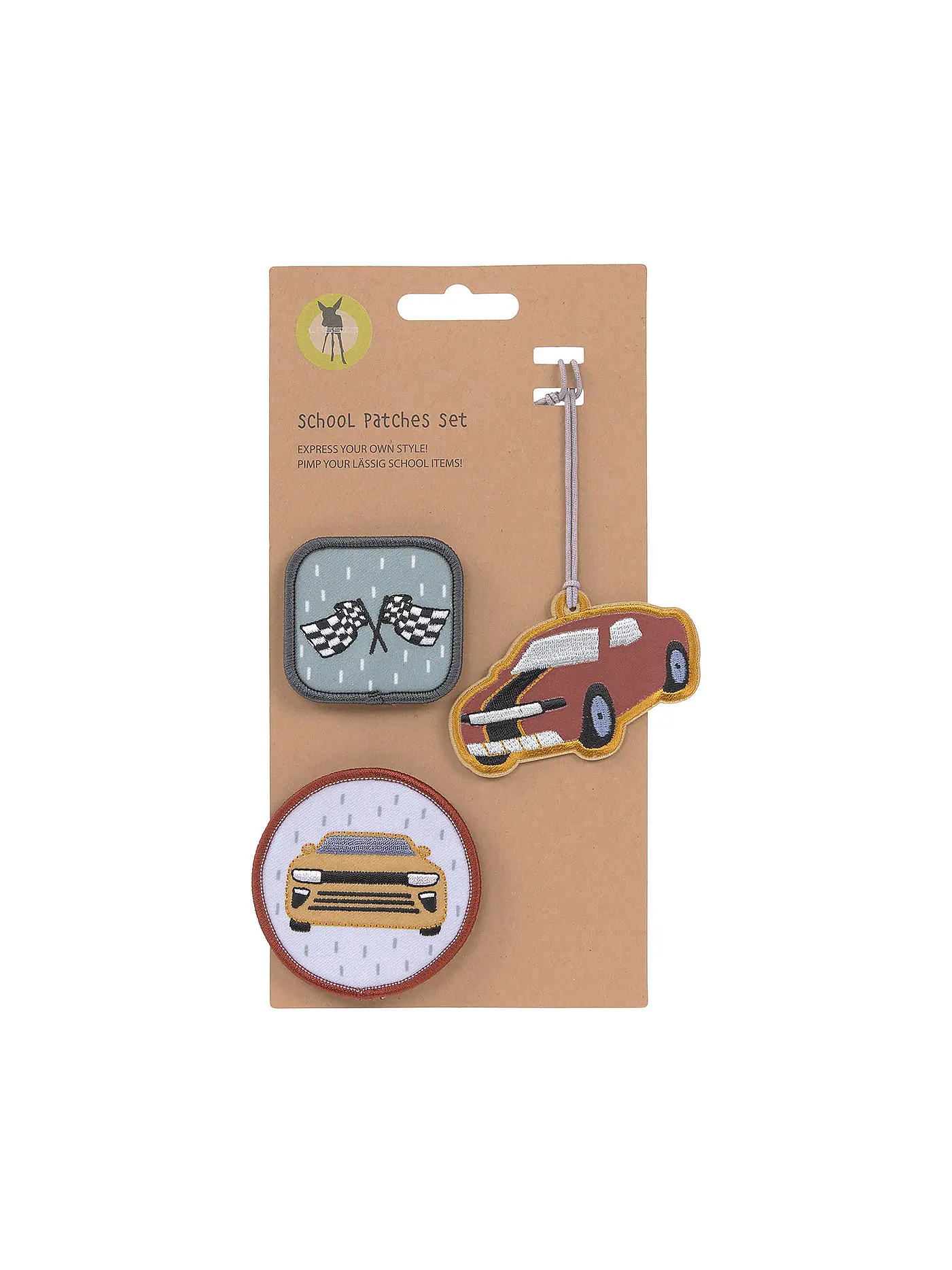 LÄSSIG | Patches - Schul Set Unique Car | keine Farbe