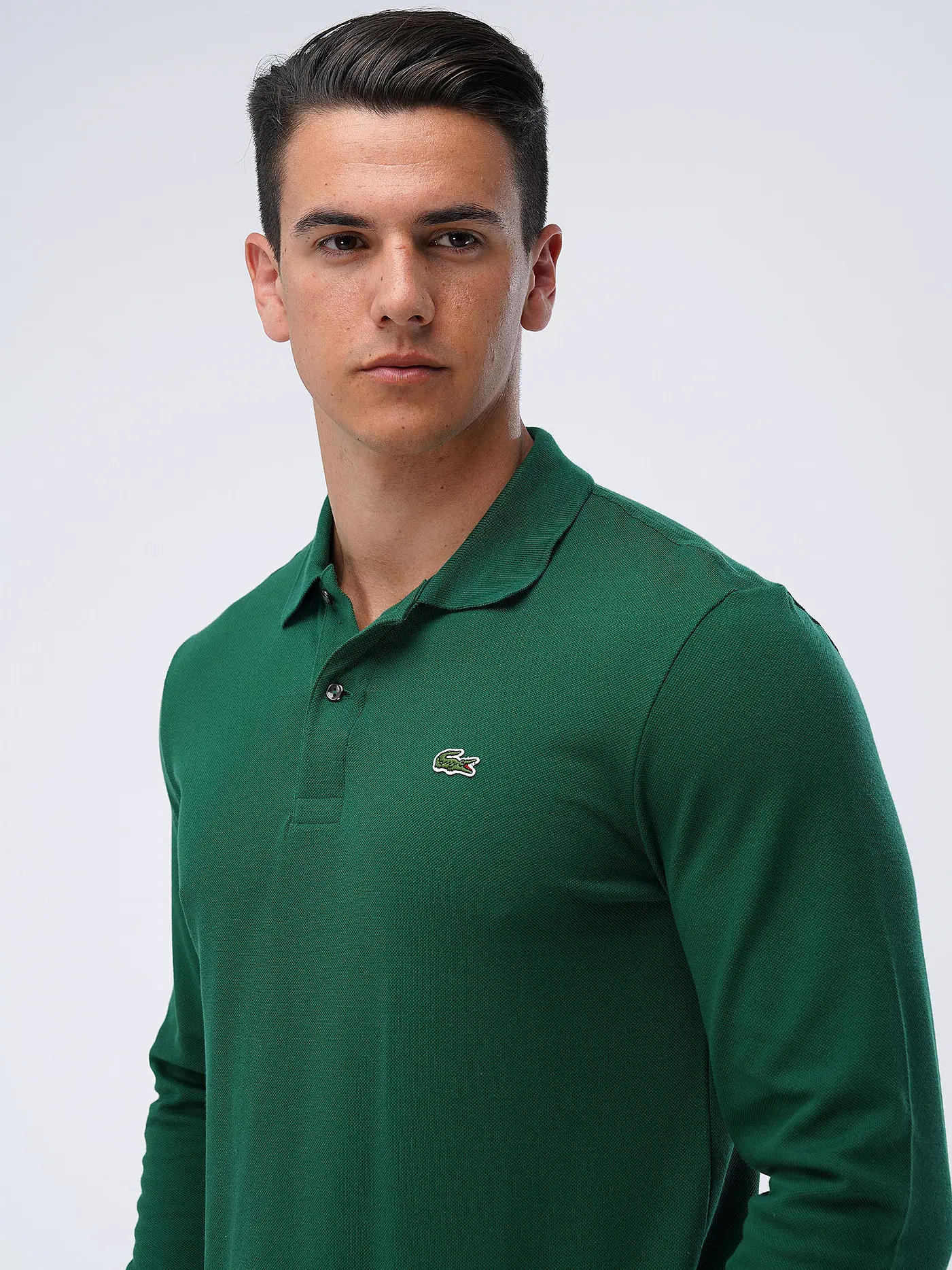 LACOSTE | Poloshirt Classic Fit L1312 | dunkelgrün