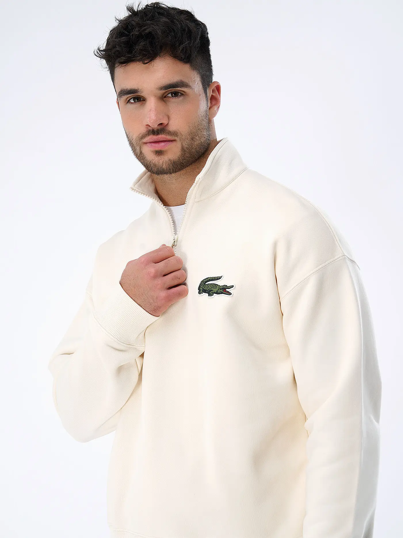 LACOSTE | Troyer Sweater | creme