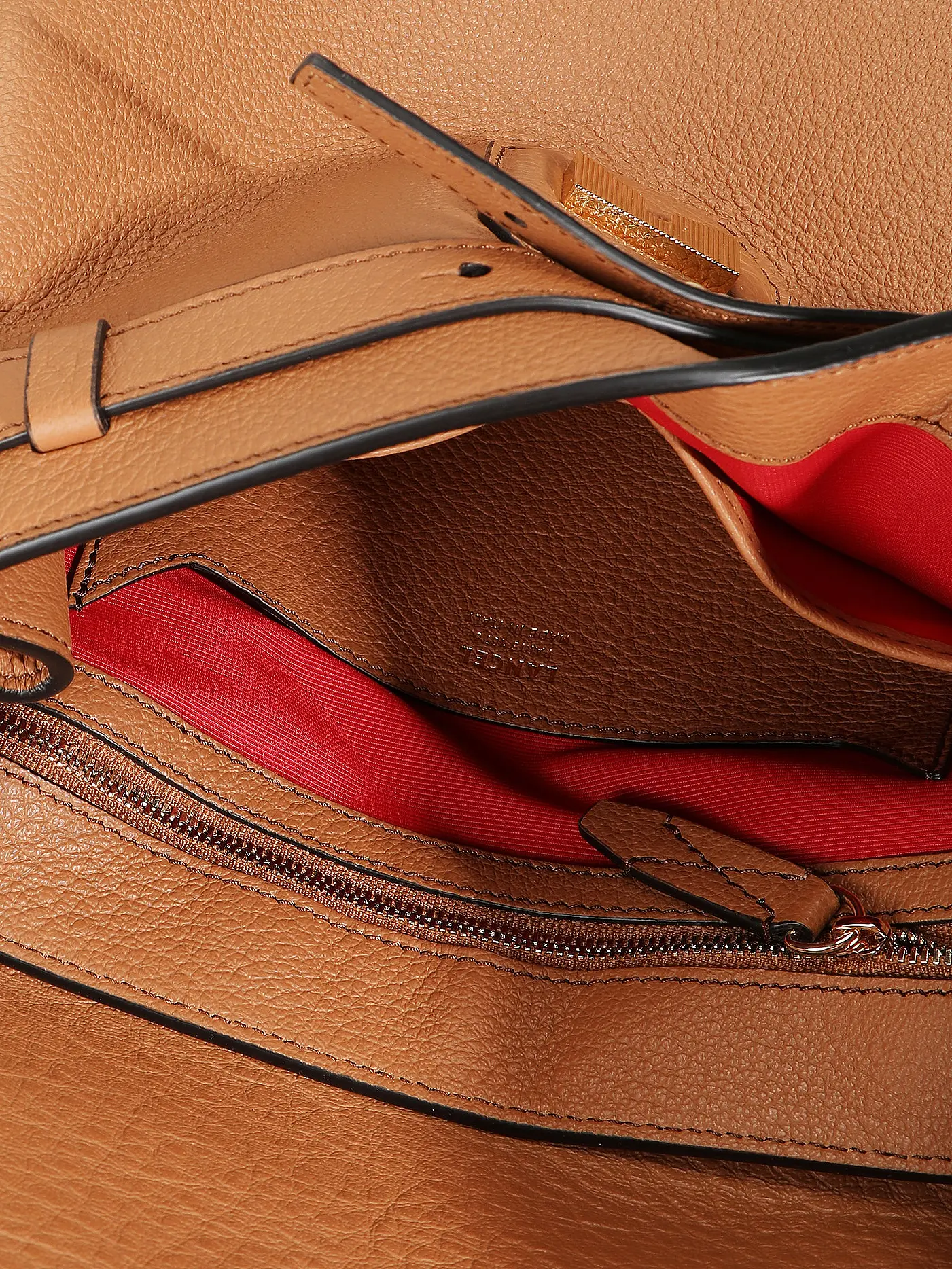 LANCEL | Ledertasche - Henkeltasche CHARLIE | camel