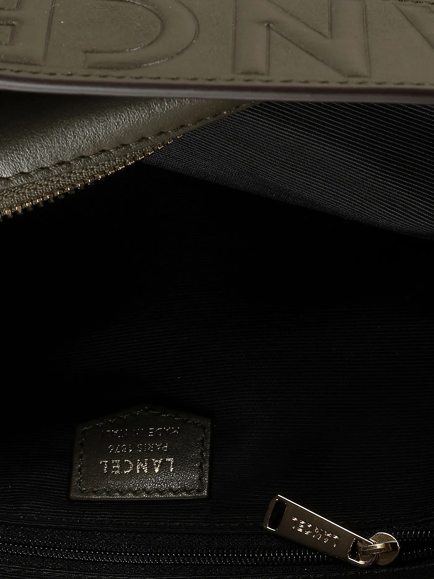 LANCEL | Ledertasche - Henkeltasche ORIGAMI DE LANCEL | olive