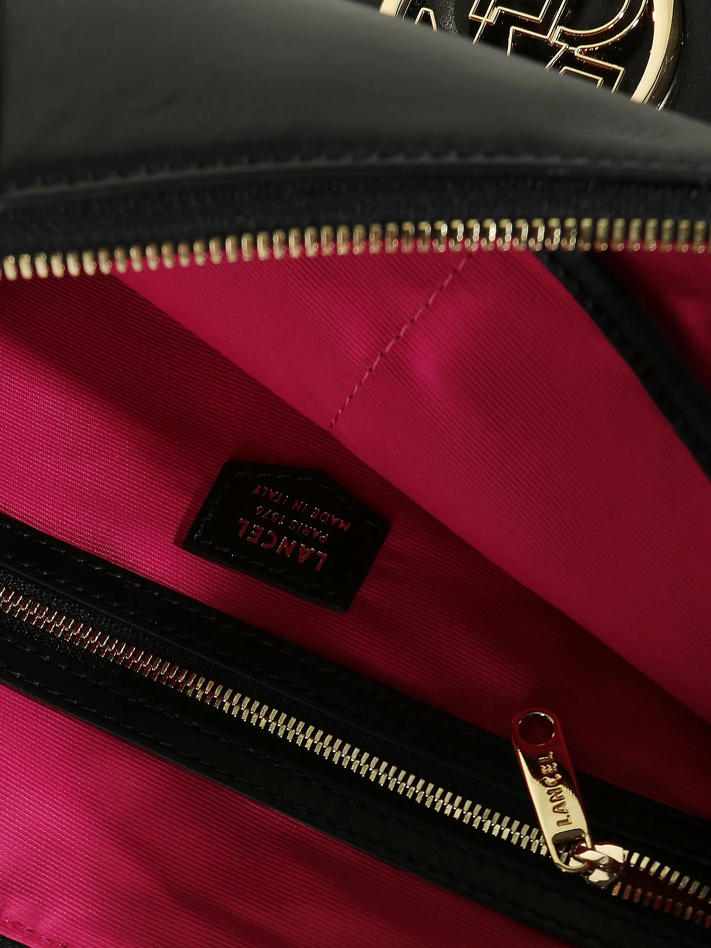 LANCEL | Ledertasche - Hobo Bag ROXANE DE LANCEL | schwarz