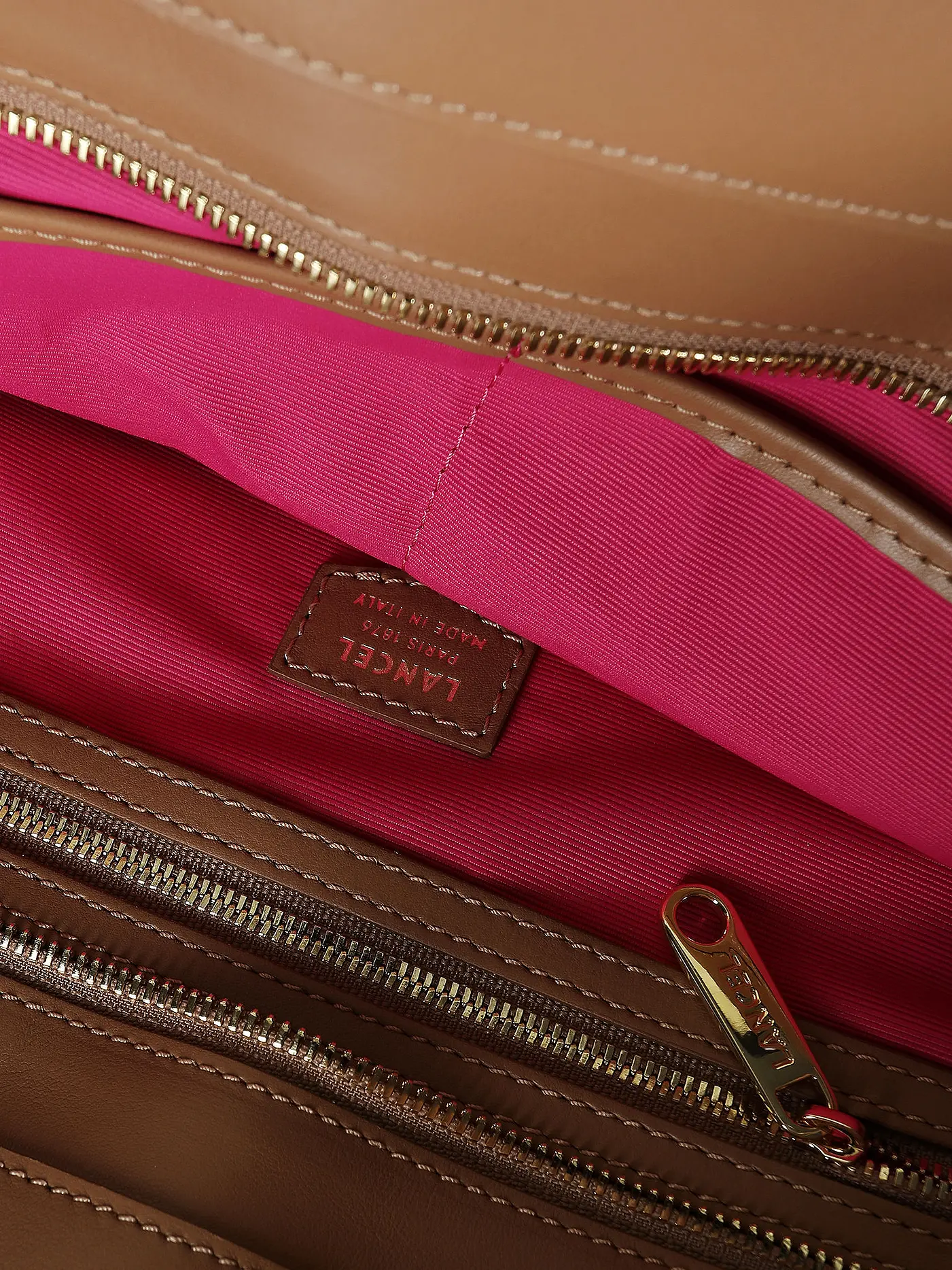 LANCEL | Ledertasche - Shopper | hellbraun