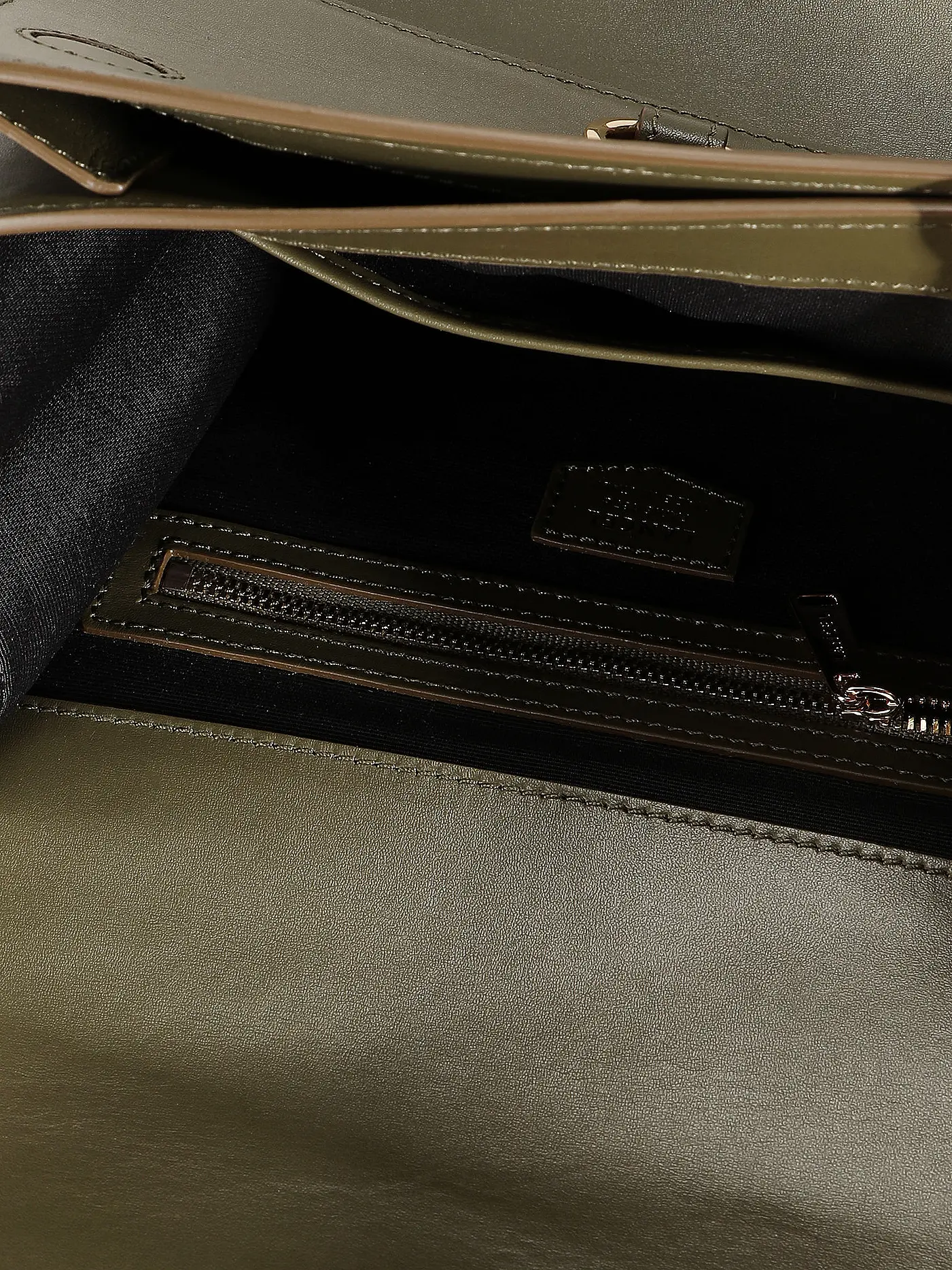 LANCEL | Ledertasche - Umhängetasche IDYLLE   | olive
