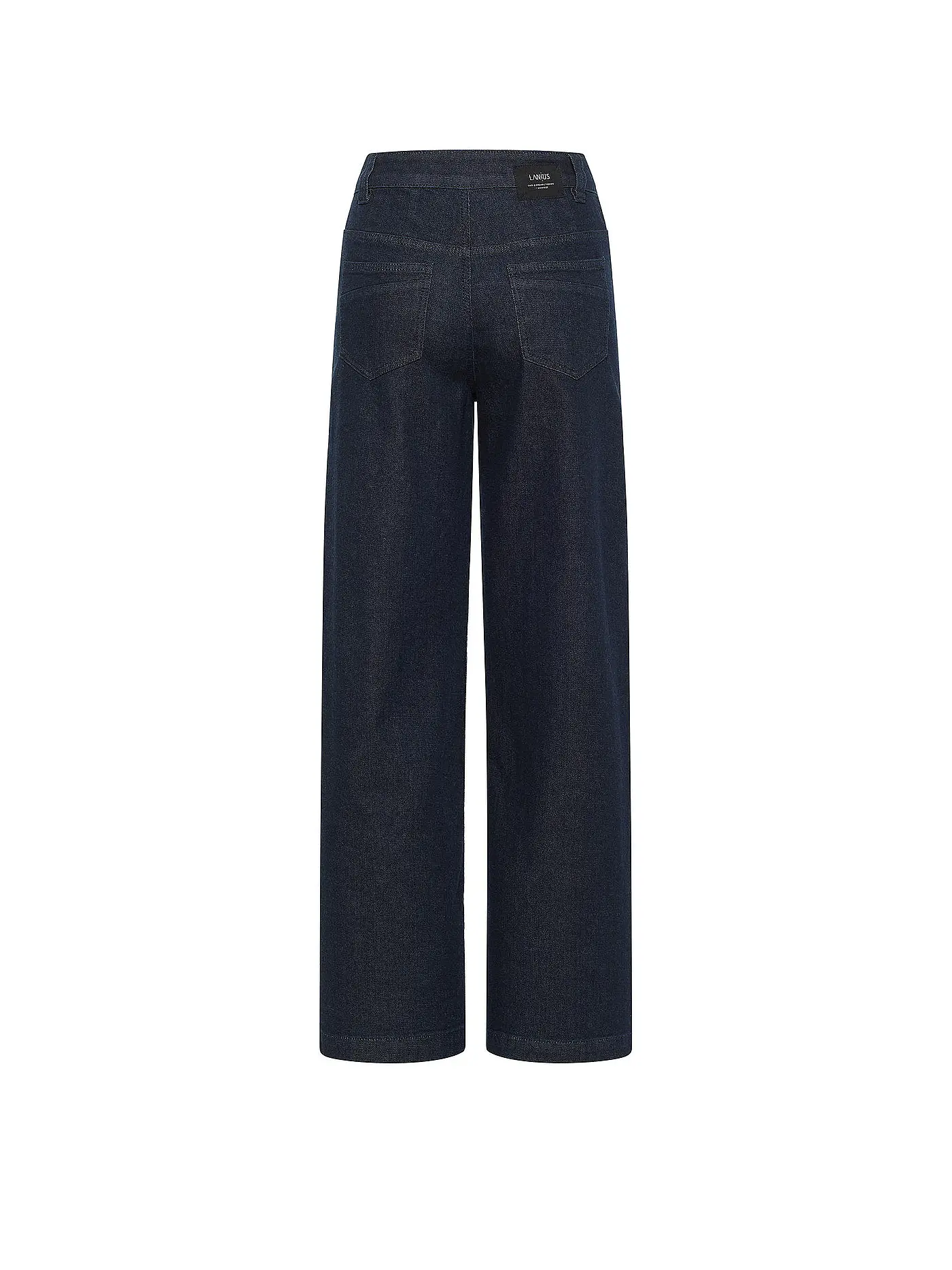LANIUS | Highwaist Jeans Wide Fit | dunkelblau