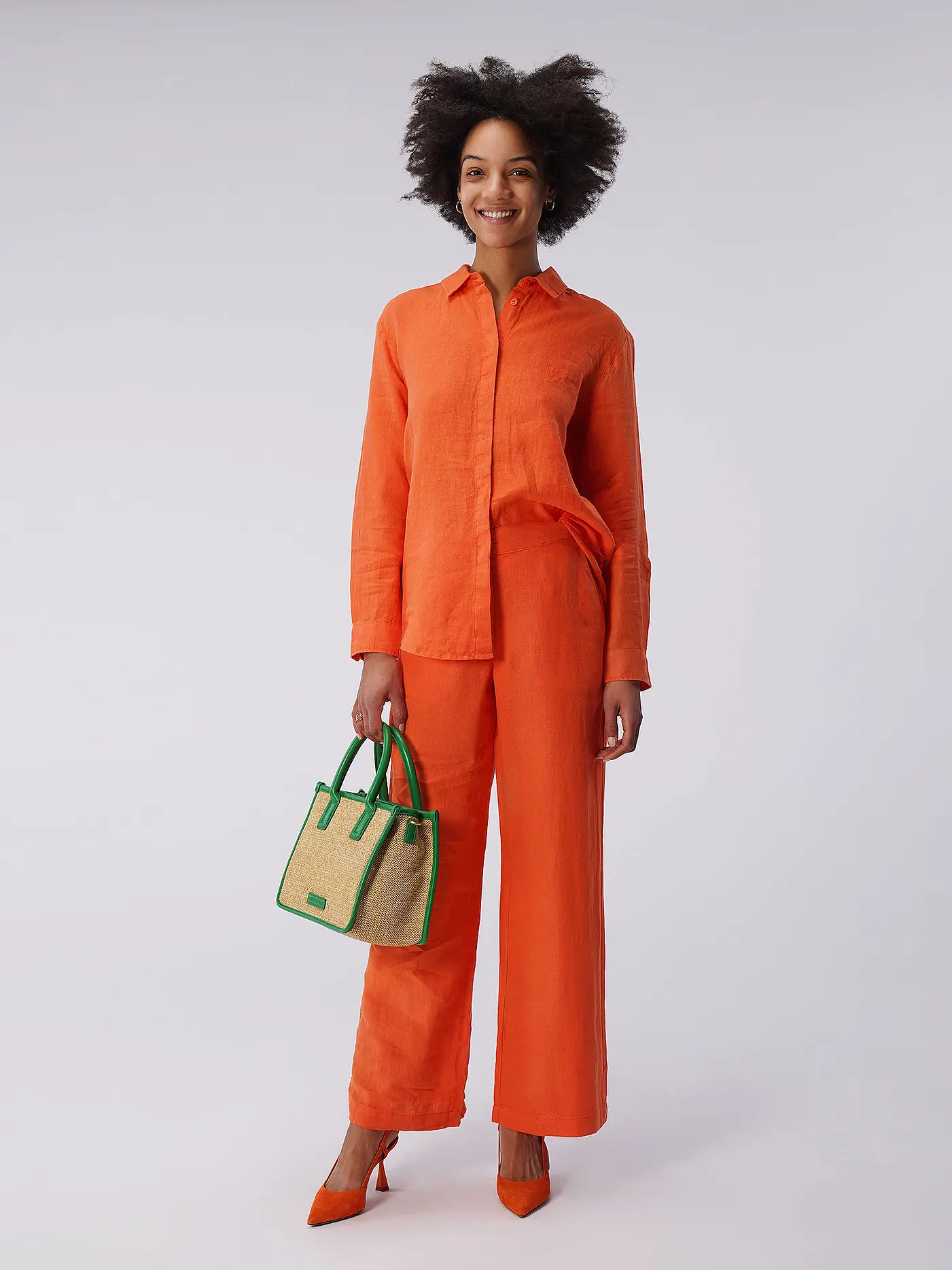 LANIUS | Leinenbluse | orange